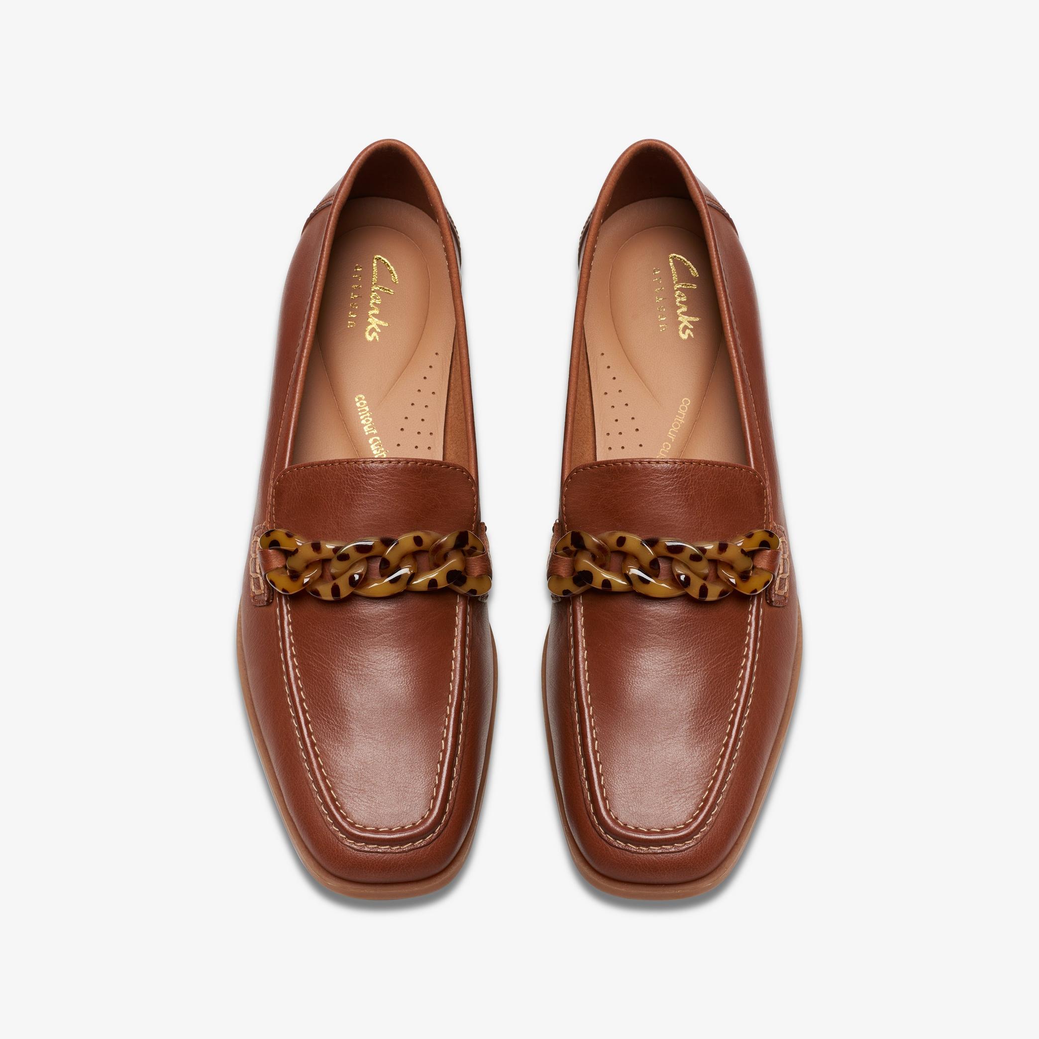 Sarafyna Iris Tan Leather Loafers, view 7 of 11