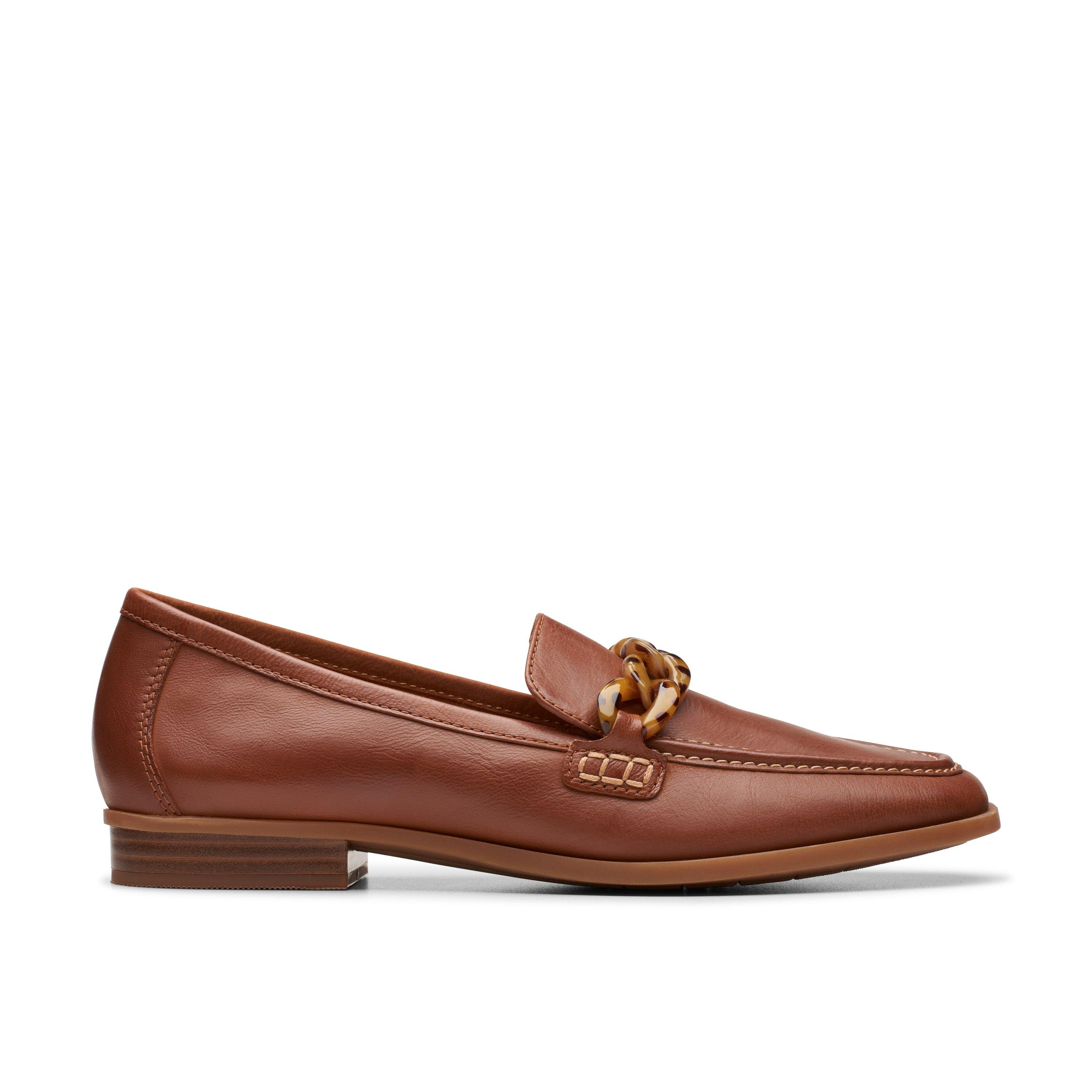 WOMENS Sarafyna Iris Tan Leather Loafers | Clarks US