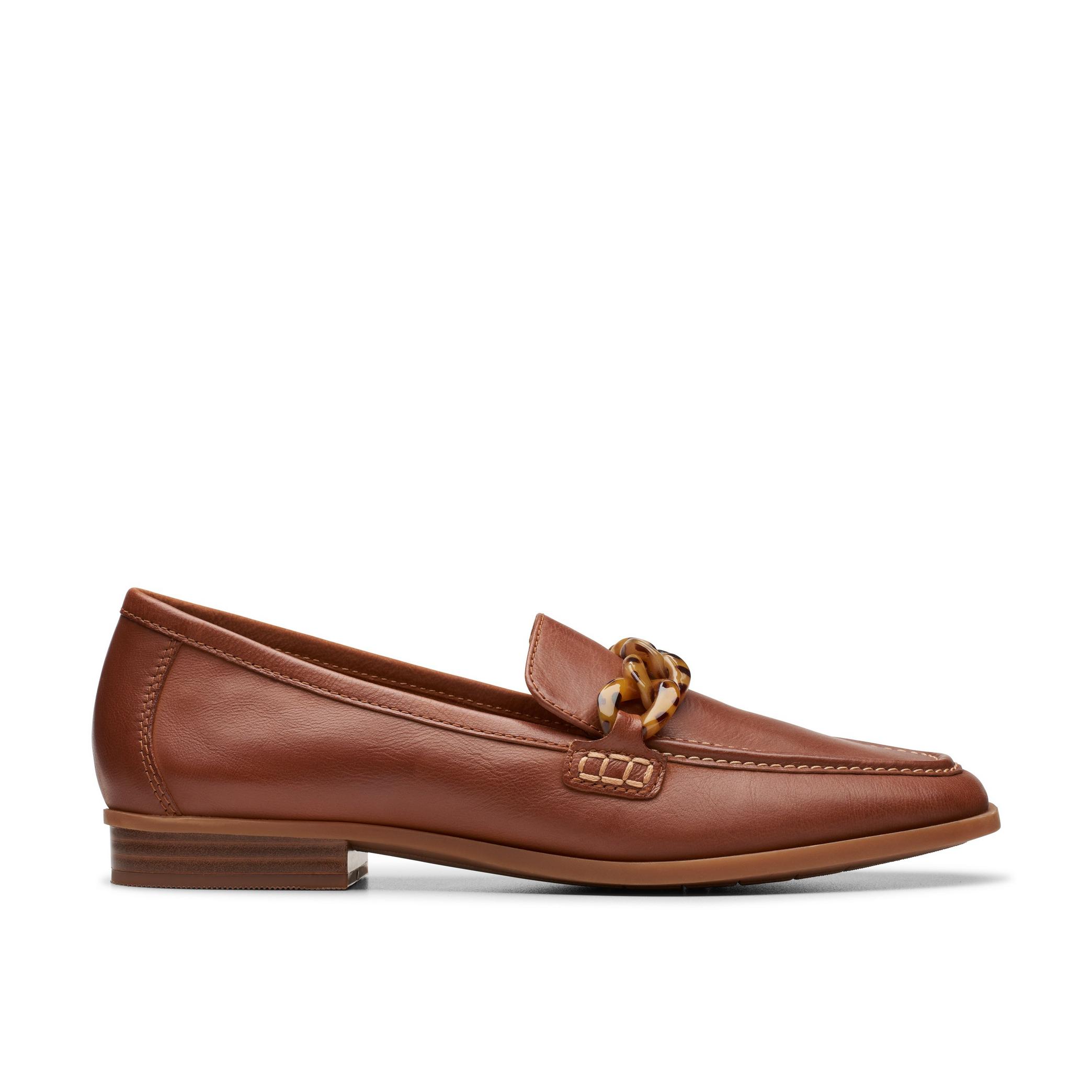 Sarafyna Iris Tan Leather Loafers, view 1 of 11
