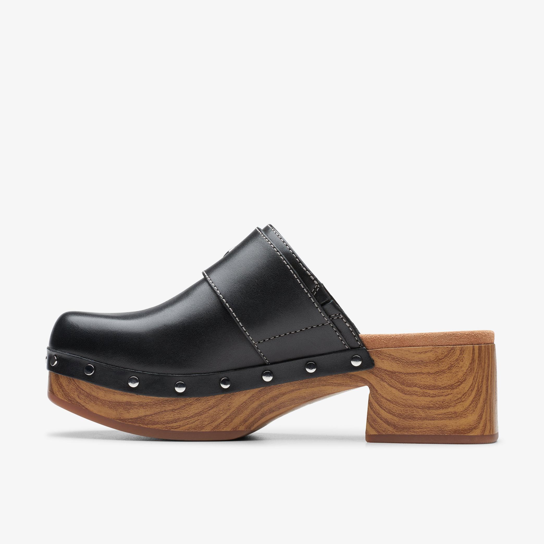 Sivanne Sun Black Leather Mules, view 2 of 6