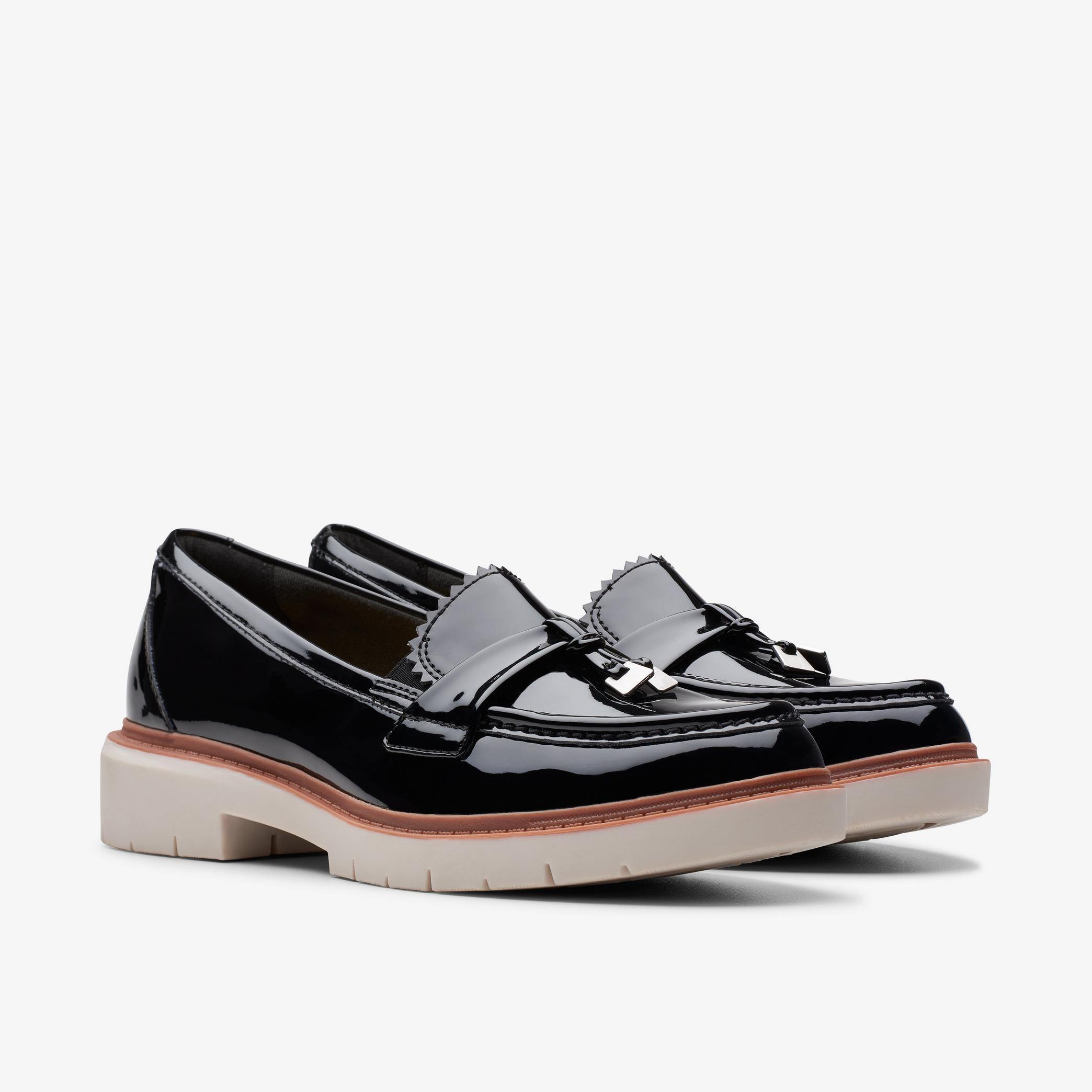Westlynn Bella Black Patent Loafers, view 4 of 6