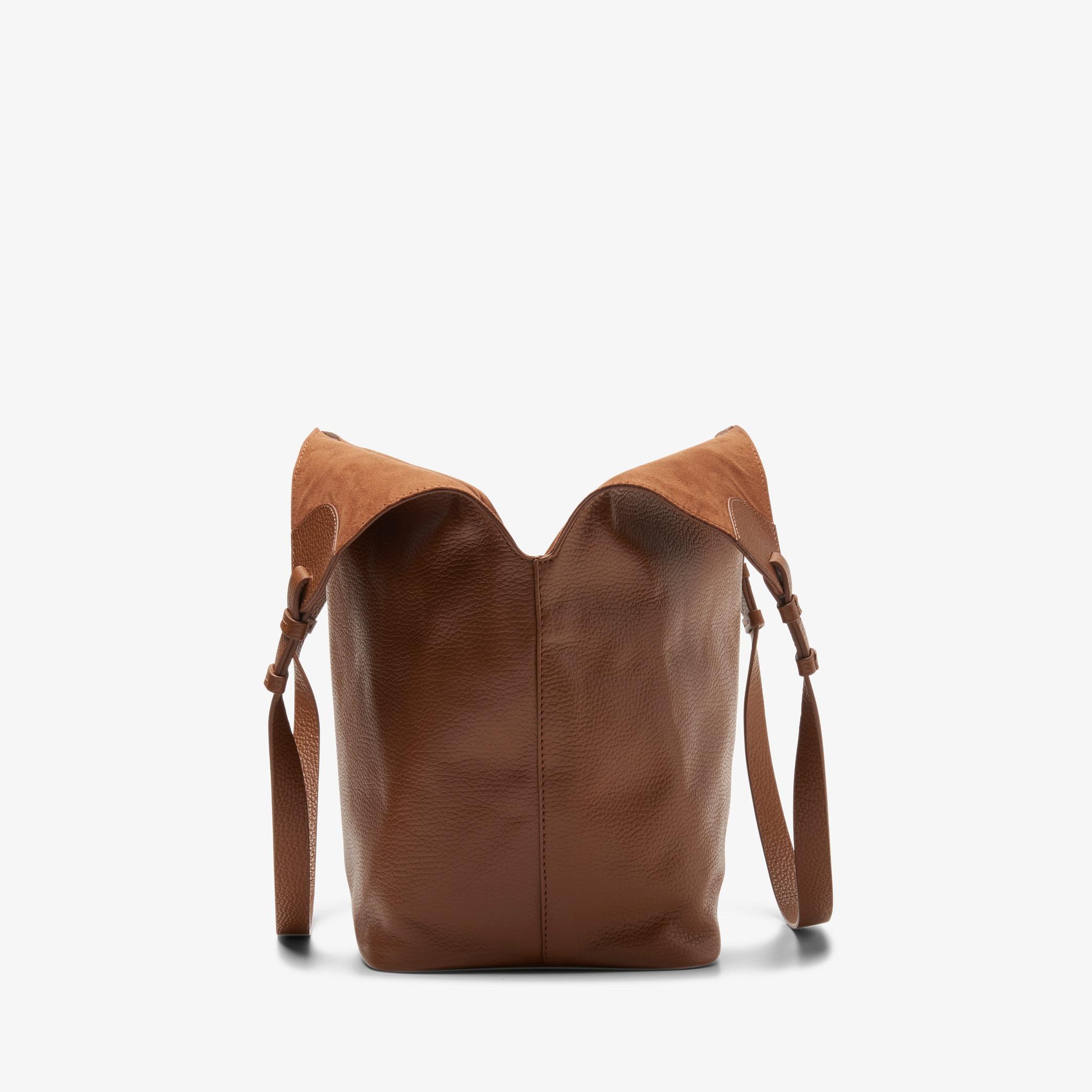 Casual Tote Tan Leather Tote Bag, view 3 of 5