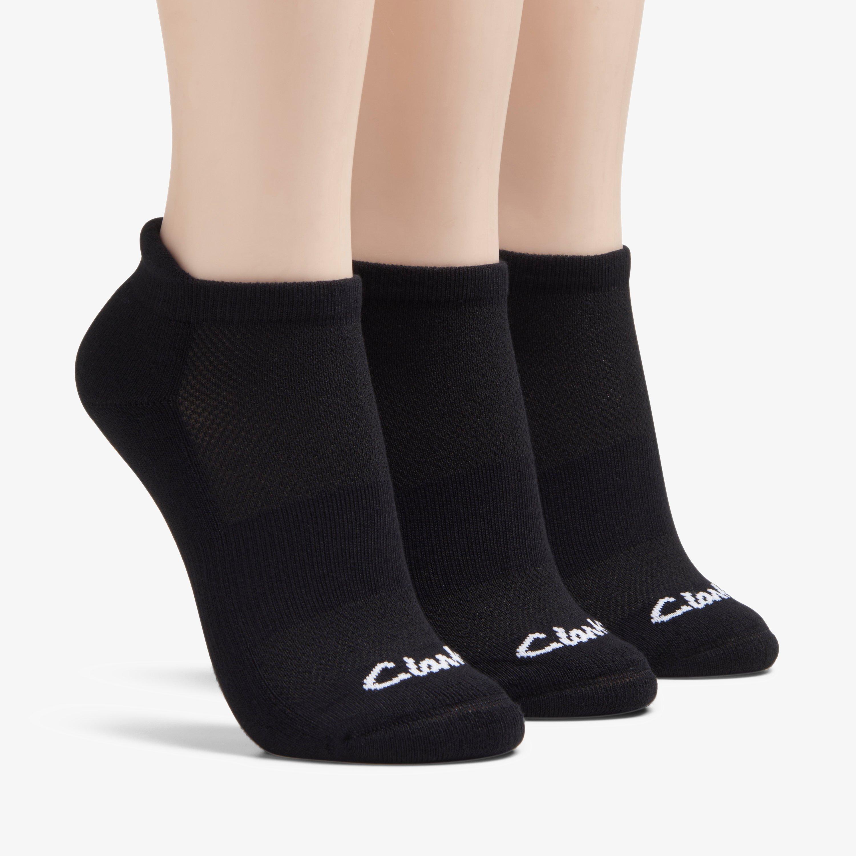 3 Pack Solid Athletic Sock Black Socks, view 1 of 3