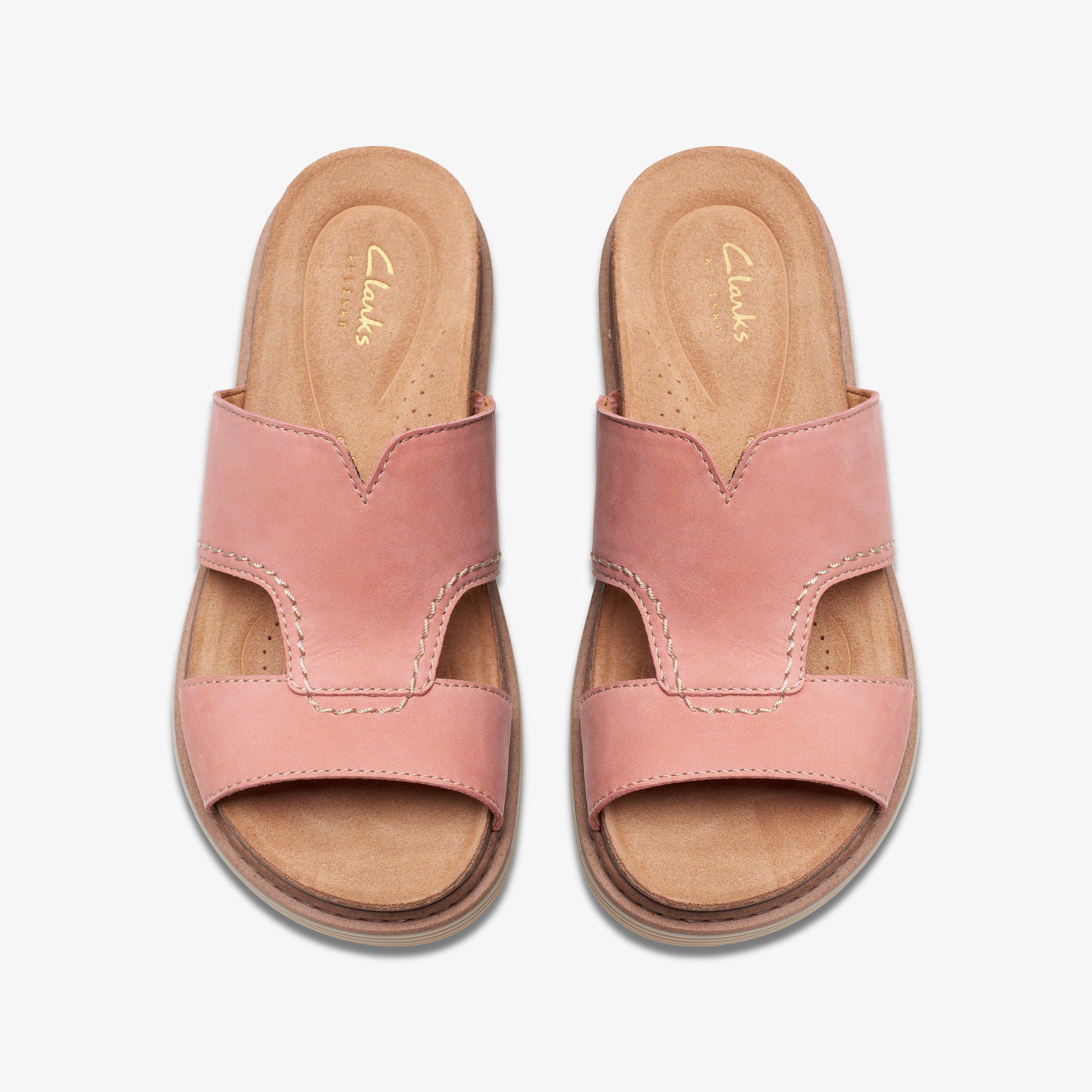 Clarks ladies pink sandals online