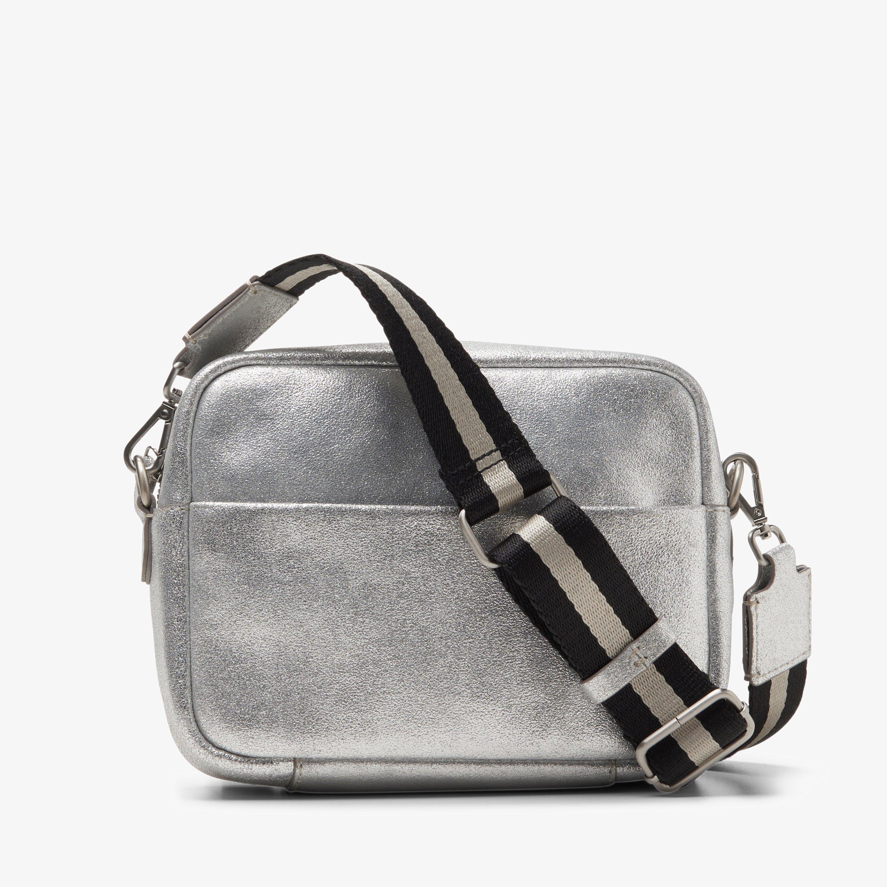 Clarks silver handbag sales