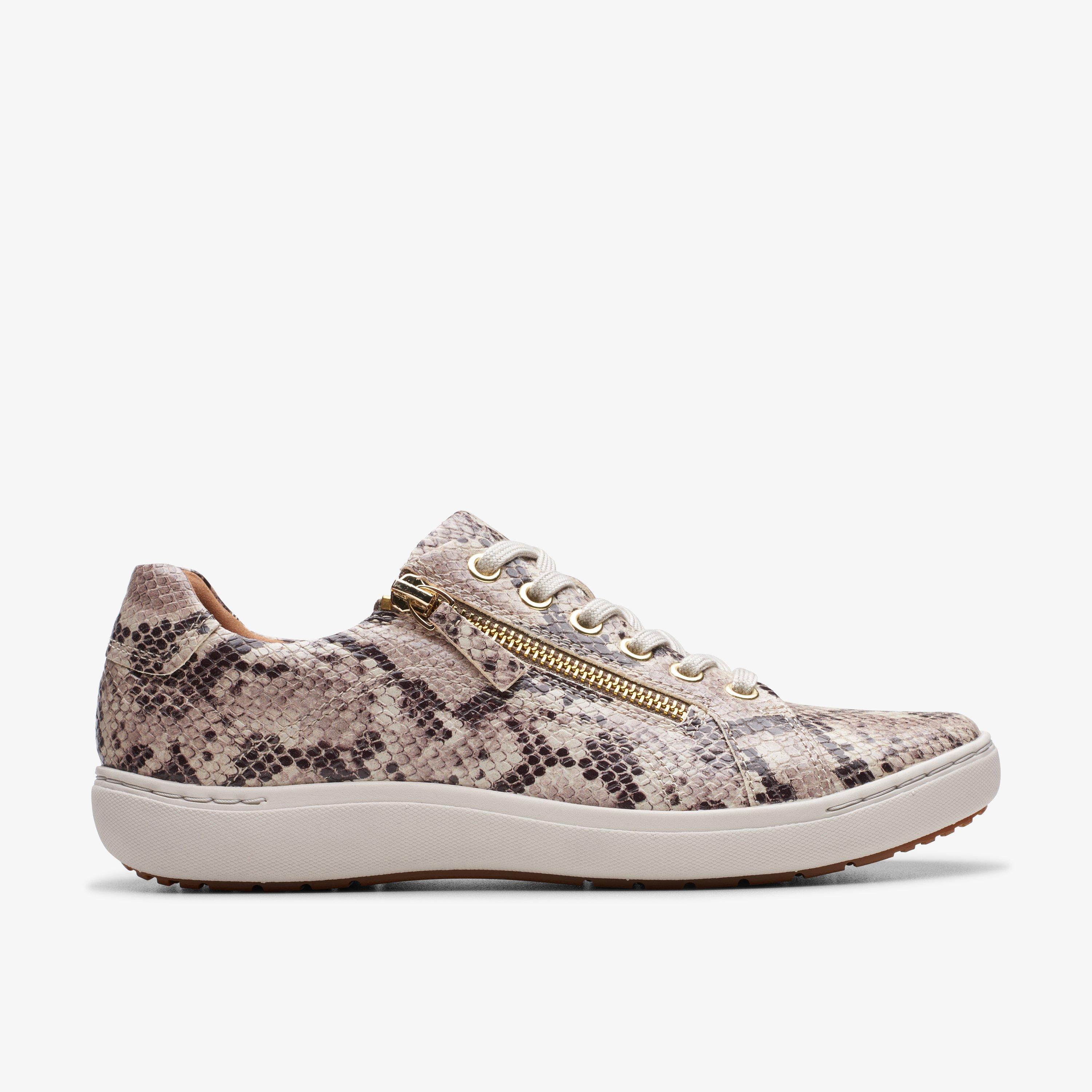 Clarks store snakeskin sneakers