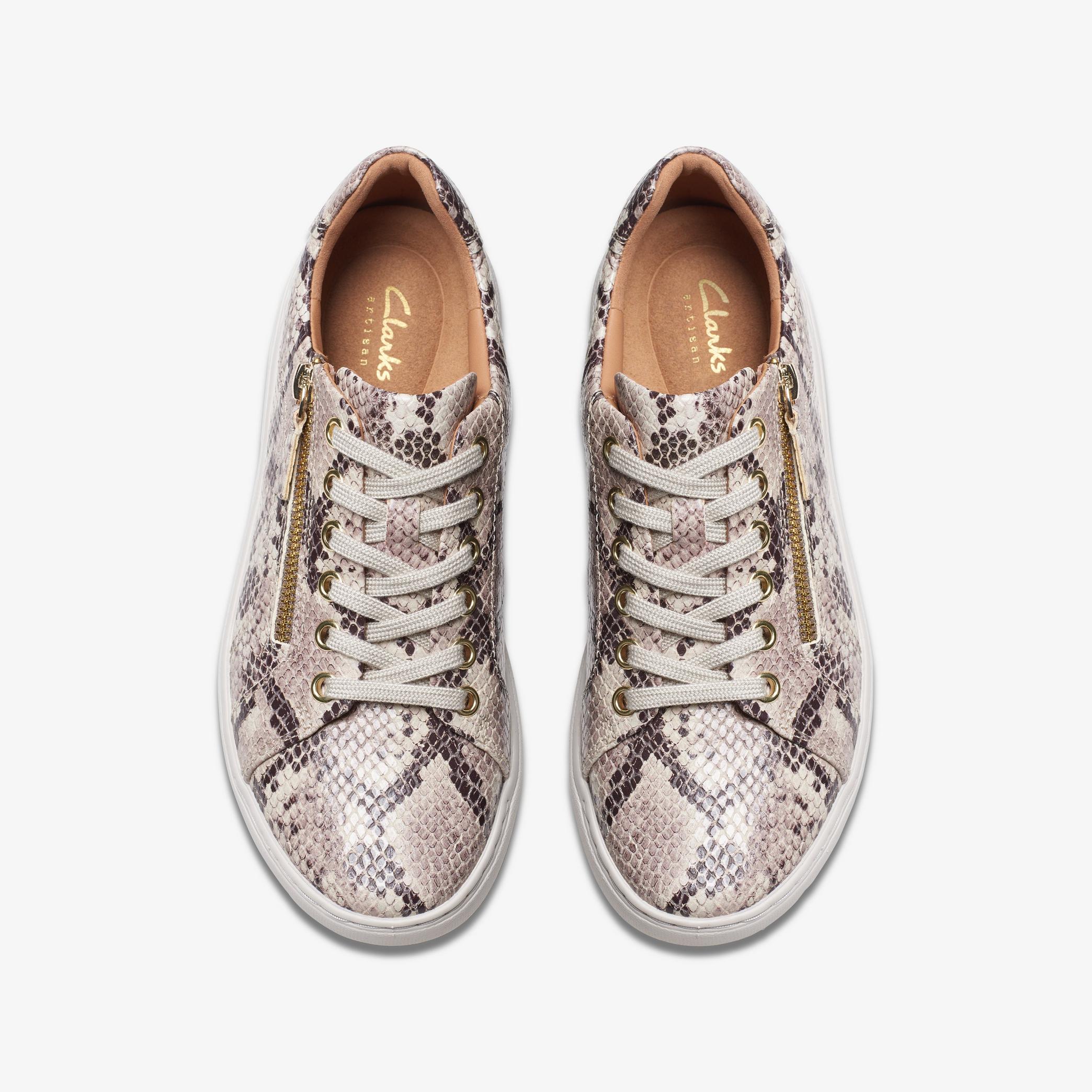 Nalle Lace Snake Print Trainers, view 6 of 7