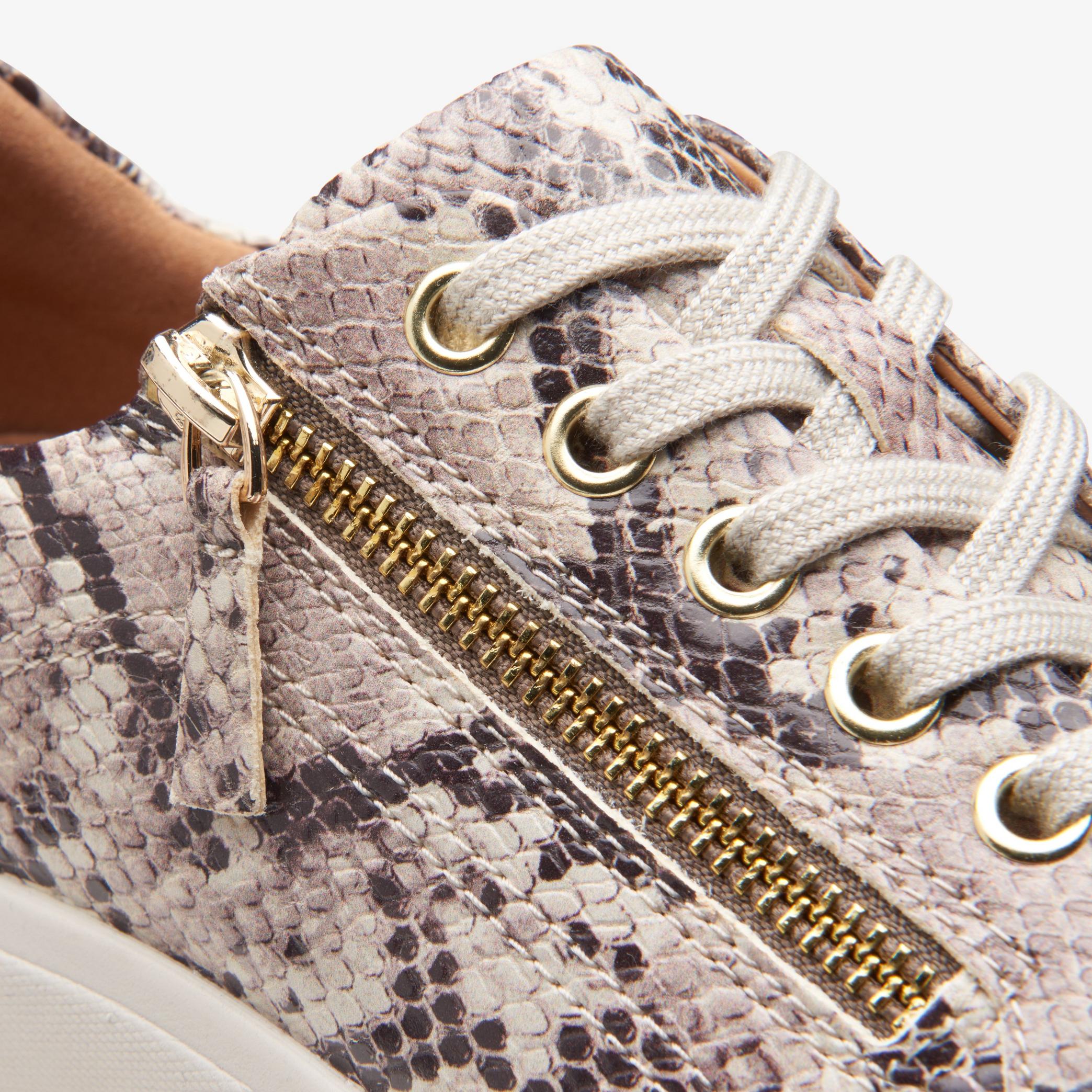 Nalle Lace Snake Print Trainers, view 7 of 7
