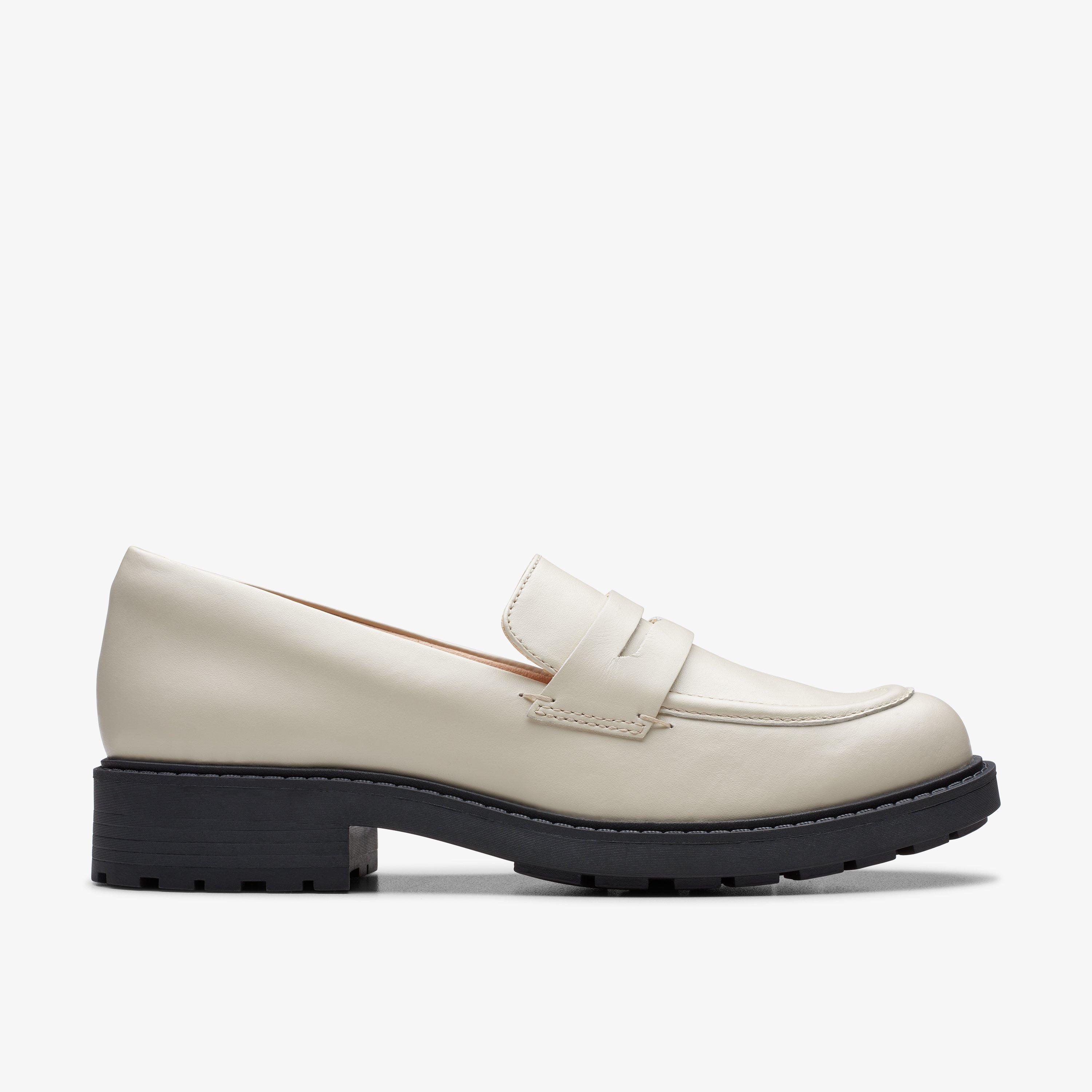 Womens Orinoco 2 Penny Ivory Leather Loafers | Clarks IE