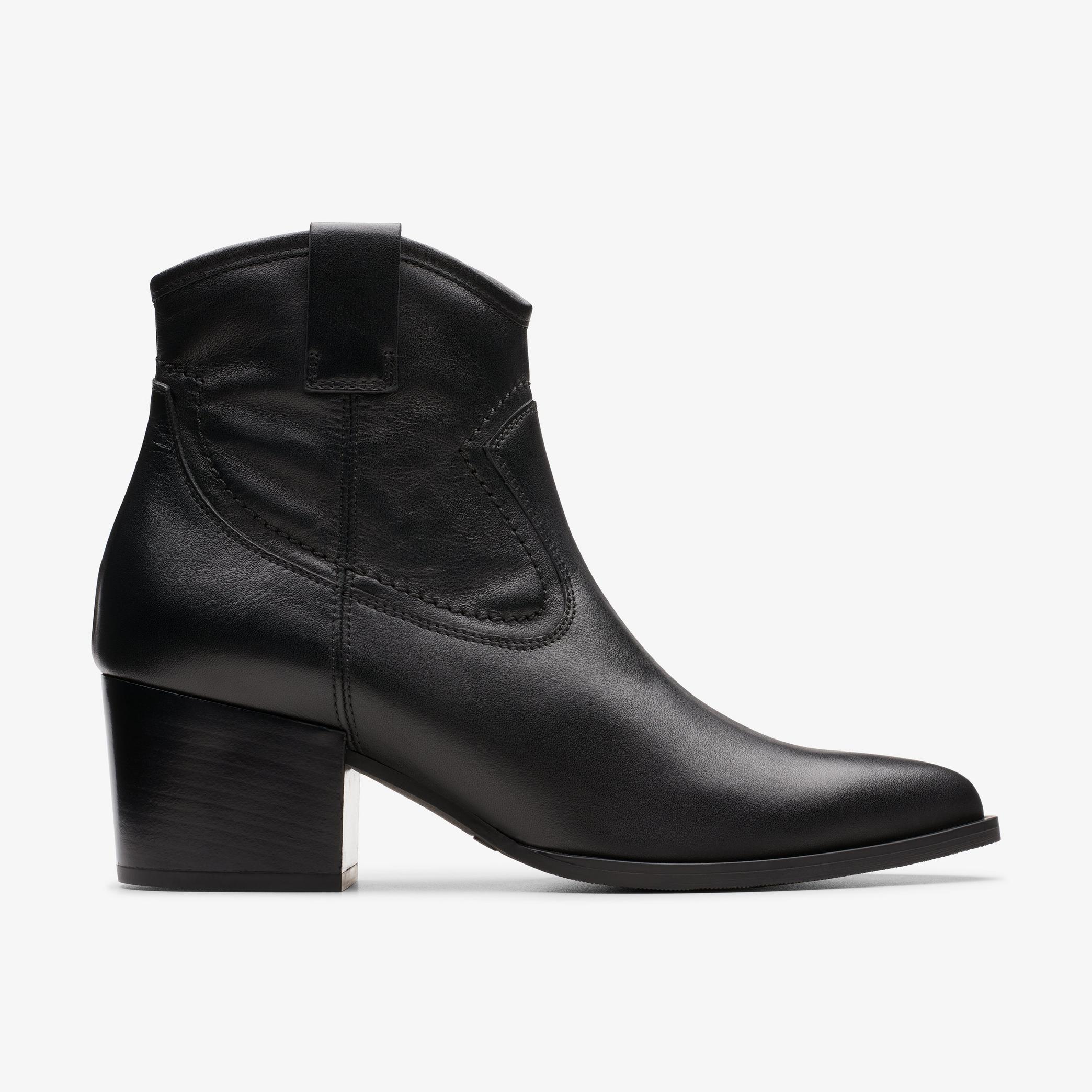 Elder Rae Black Ankle Boots, view 1 of 6