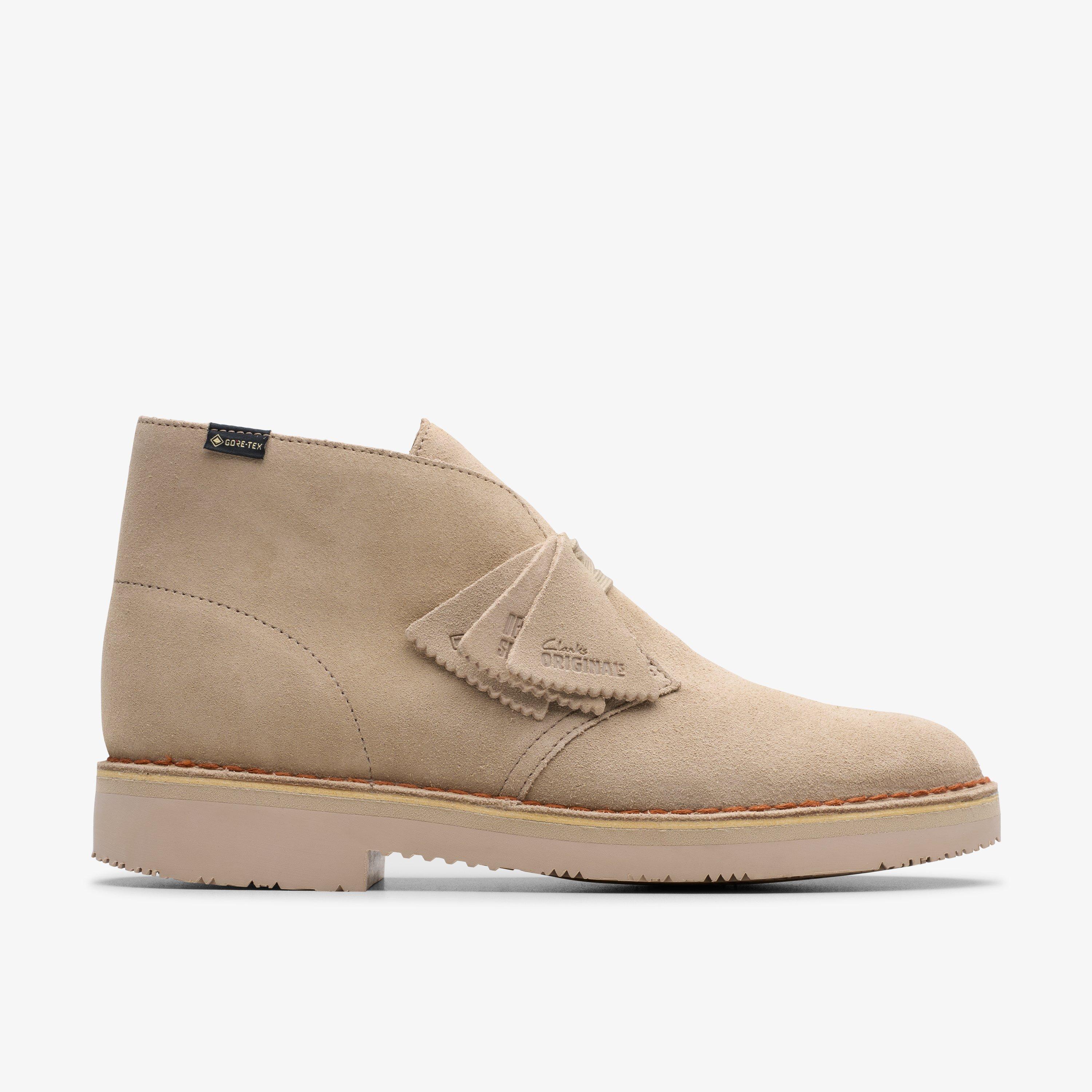 Mens Desert Boot Gore Tex Sand Suede