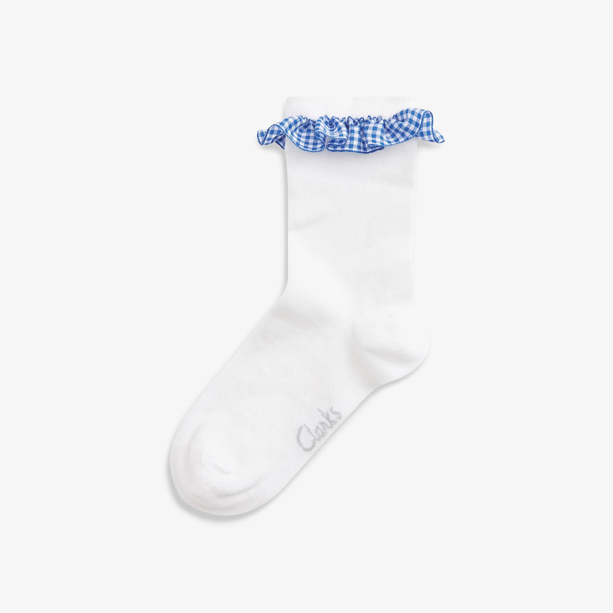 Ging Blue Sz6-8.5 White/Blue Socks, view 1 of 2