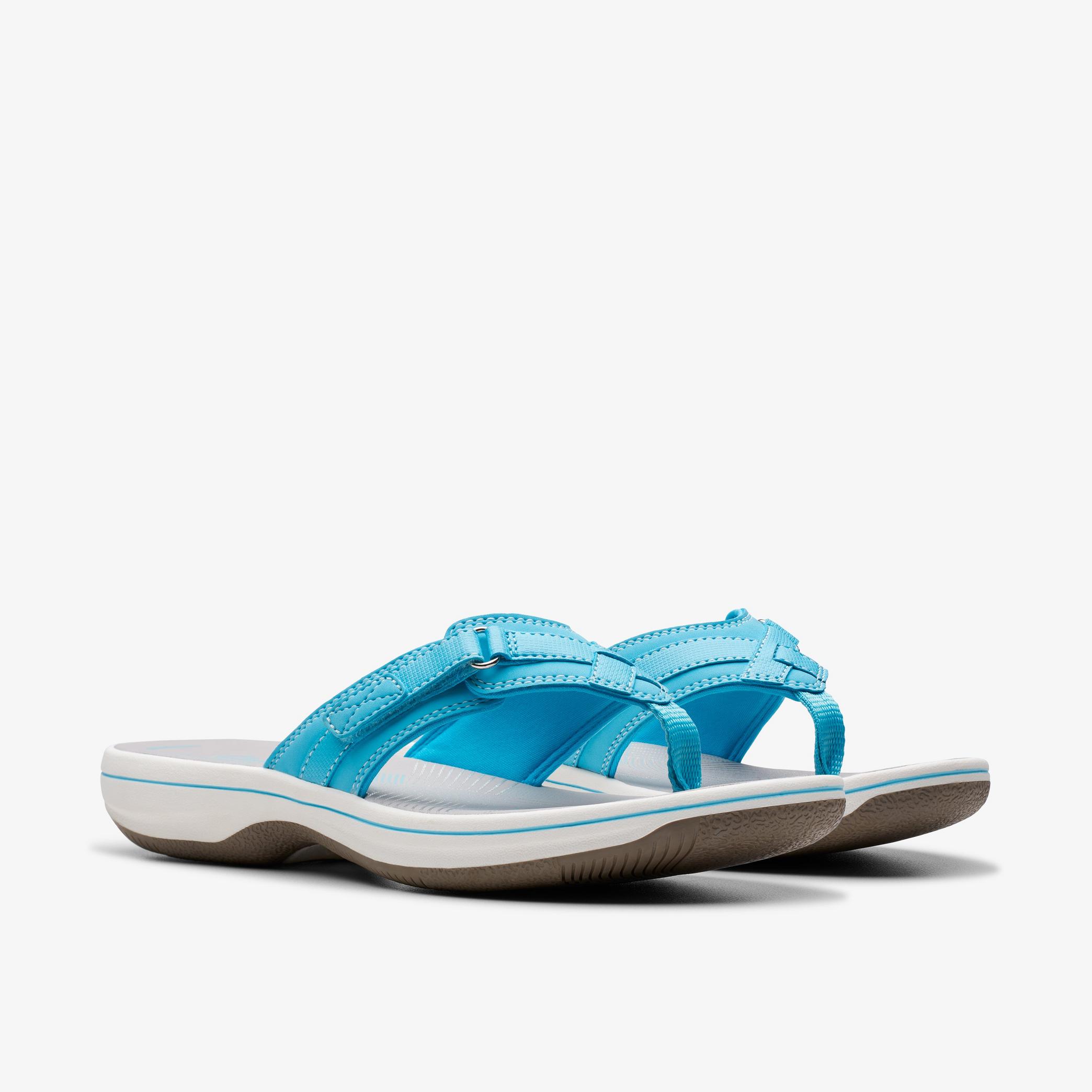 Womens Brinkley Sea Light Turquoise Flip Flop | Clarks IE