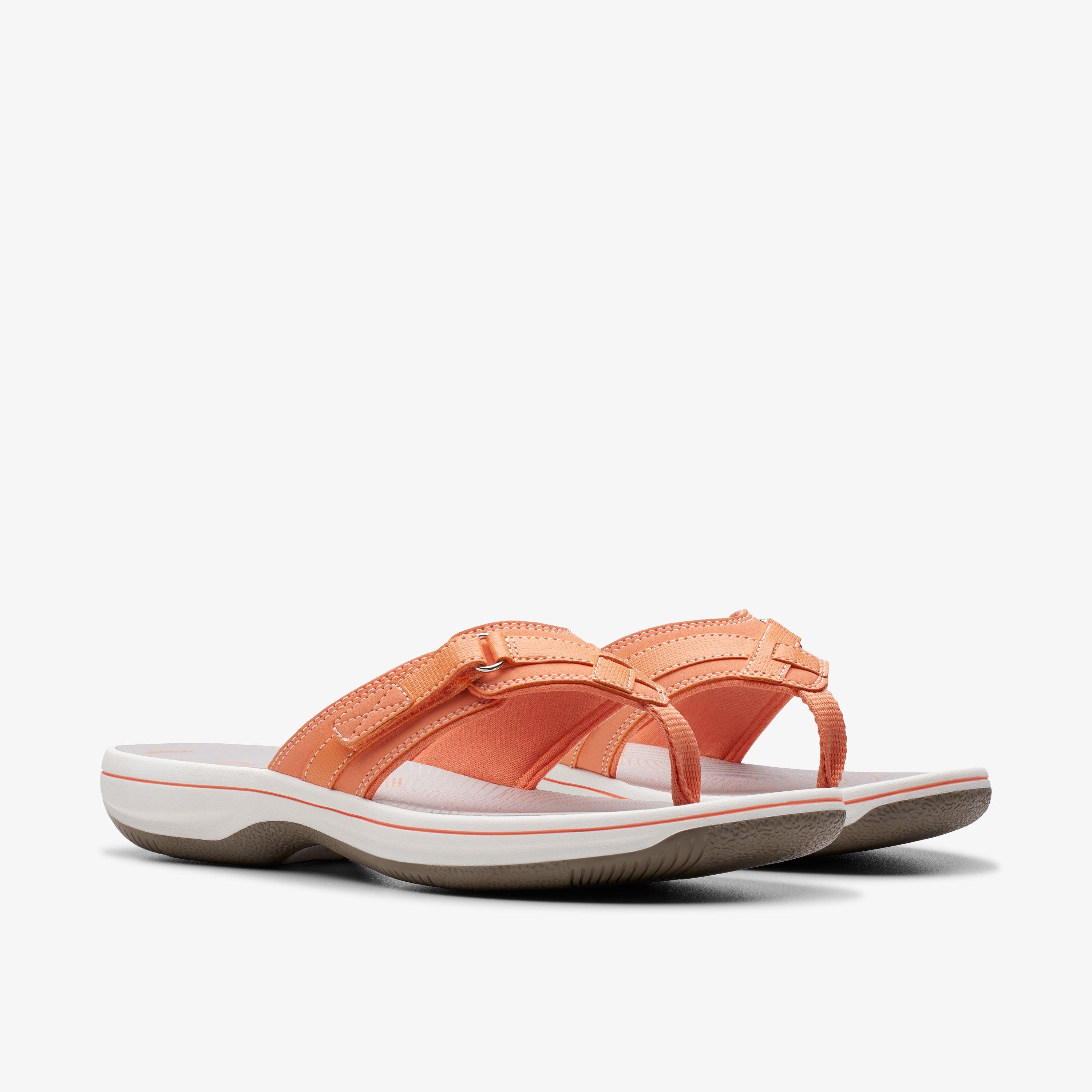 Brinkley Sea Tangerine/Pop Flip Flops, view 4 of 6
