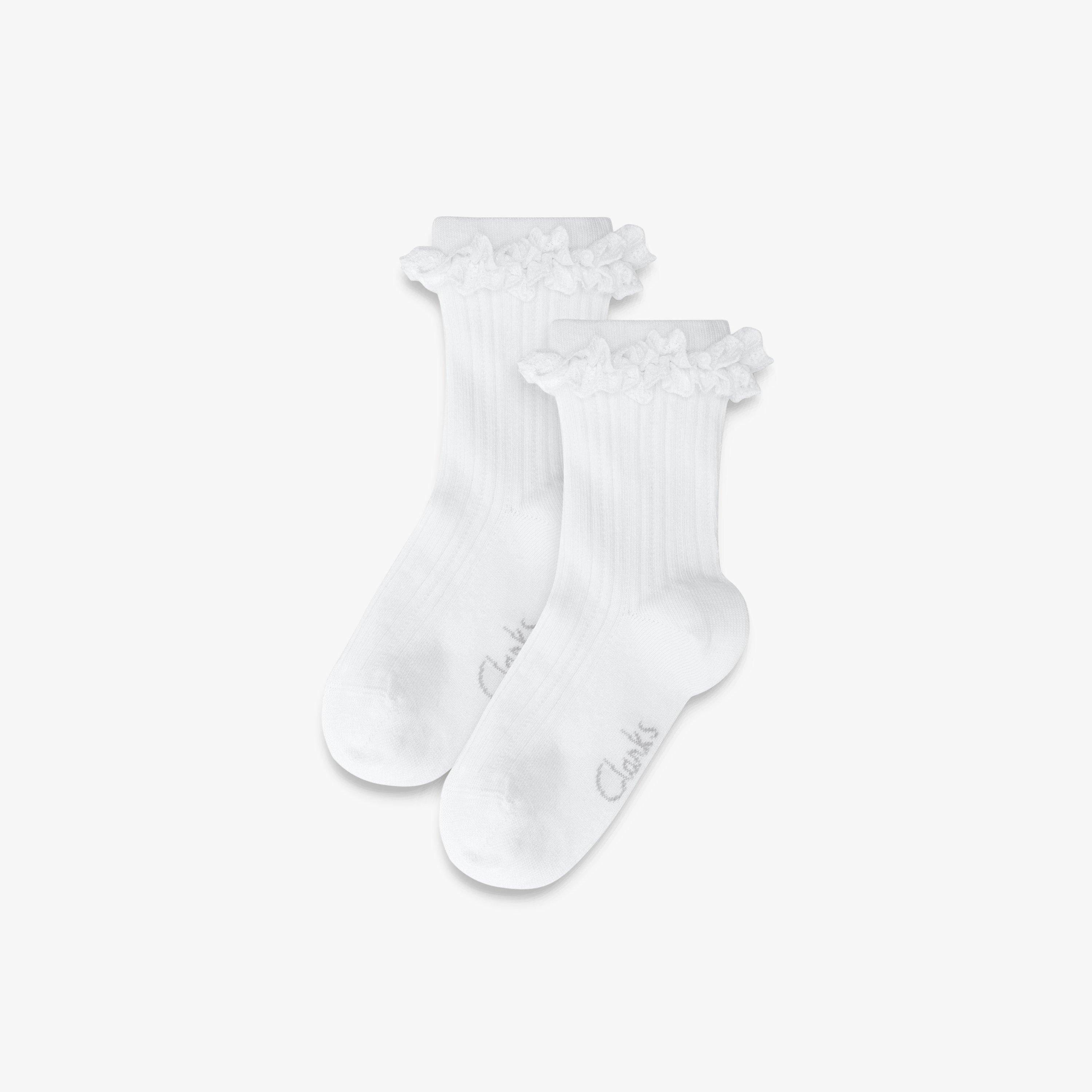Frill Socks 2 Pack Size 12.5-3.5 White Socks, view 1 of 2