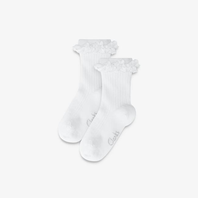 Clarks girls' frill socks.