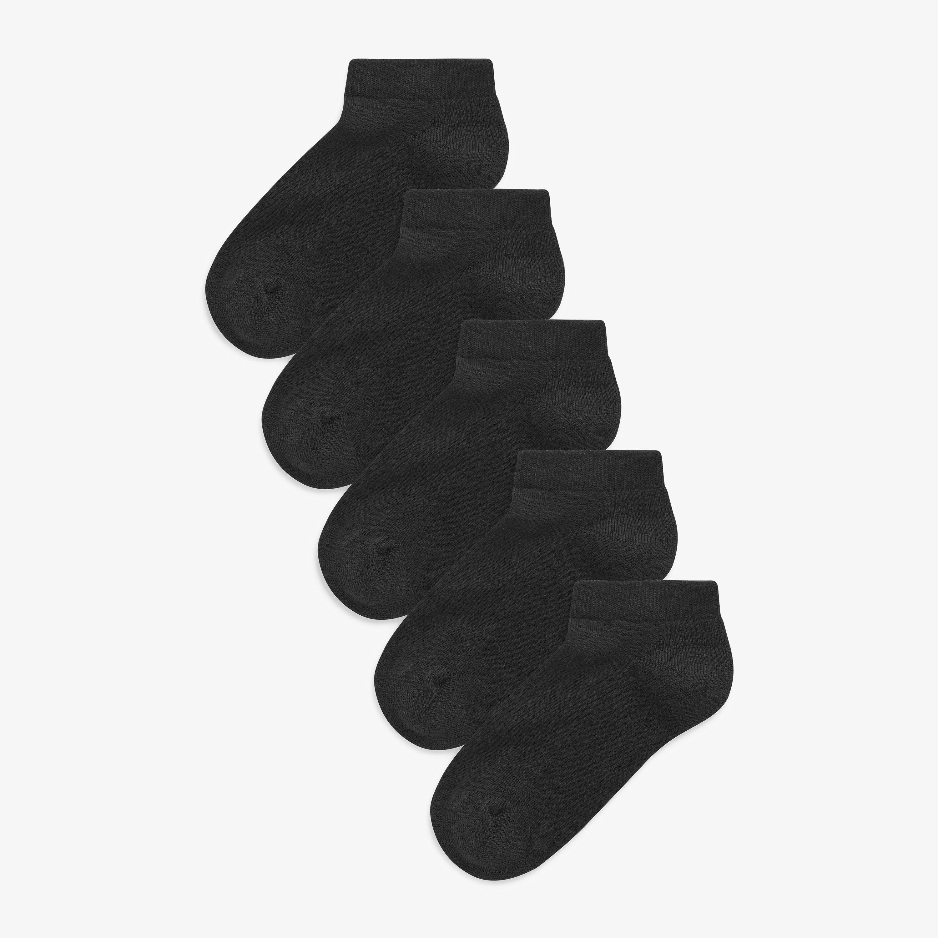 Trainer Socks Infant Size 6-8.5 Black Black Socks, view 1 of 3