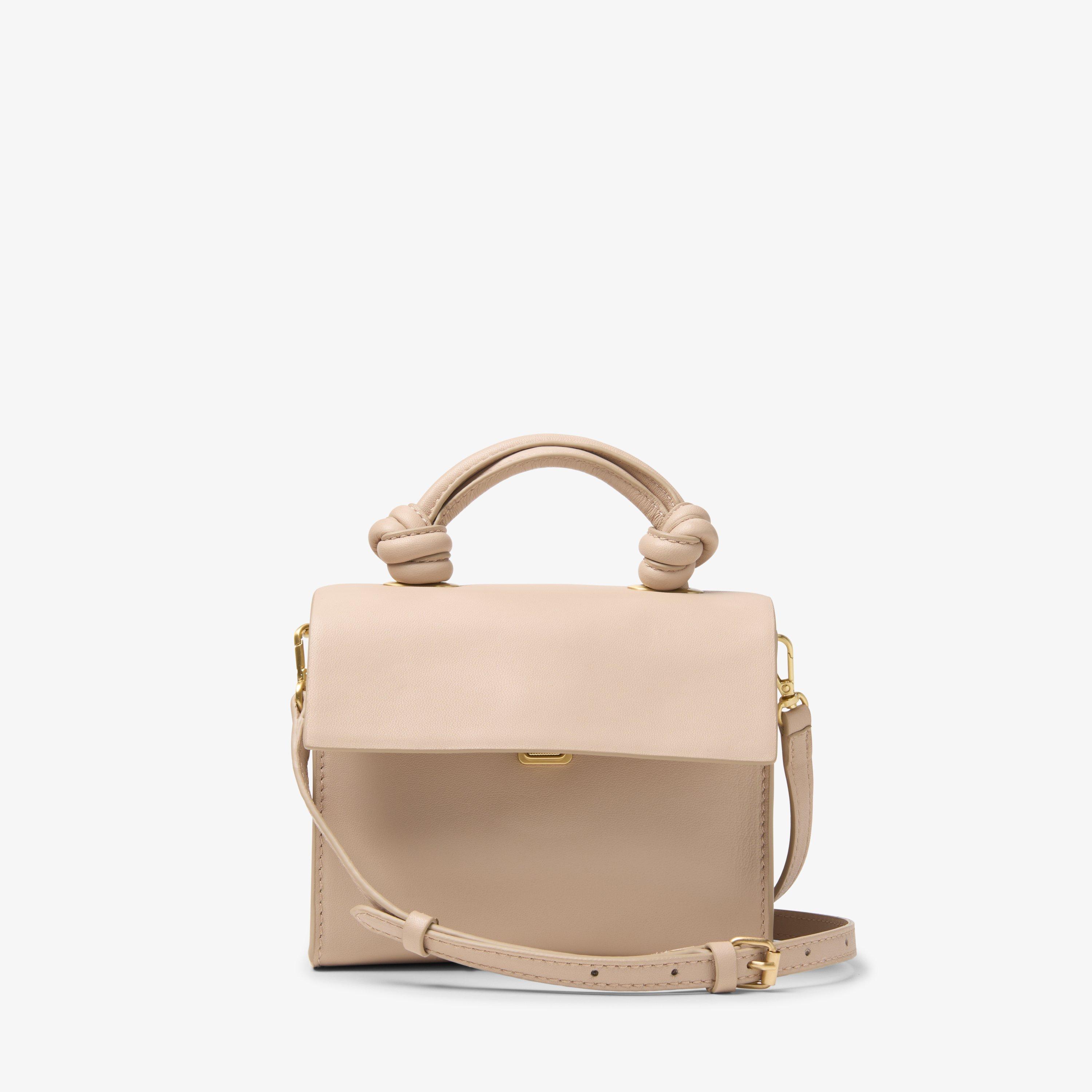 Womens Roslyn Ritzy Sand Leather Across Body Bag | Clarks