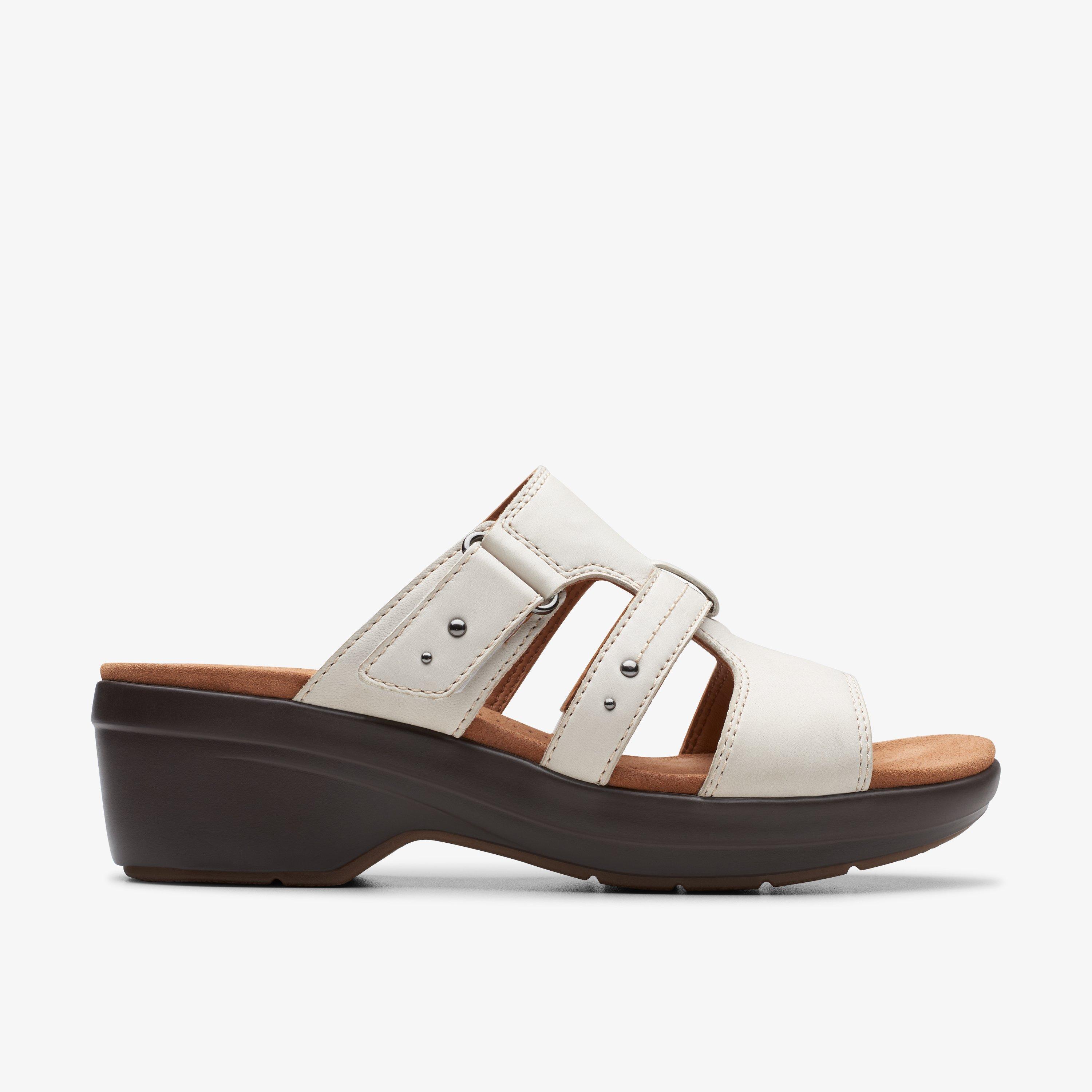 Clarks shoes white sandals hotsell