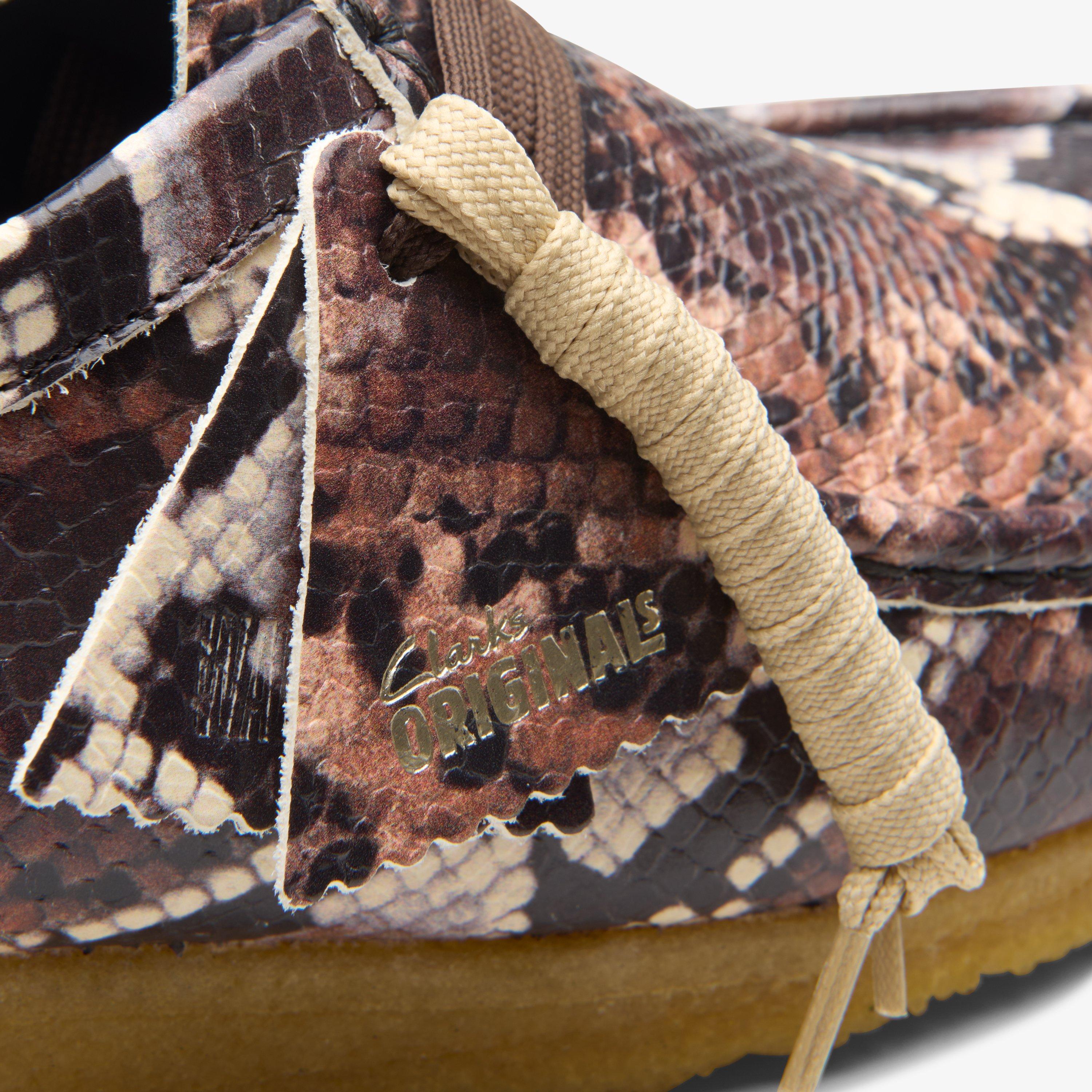 clarks animal print wallabee