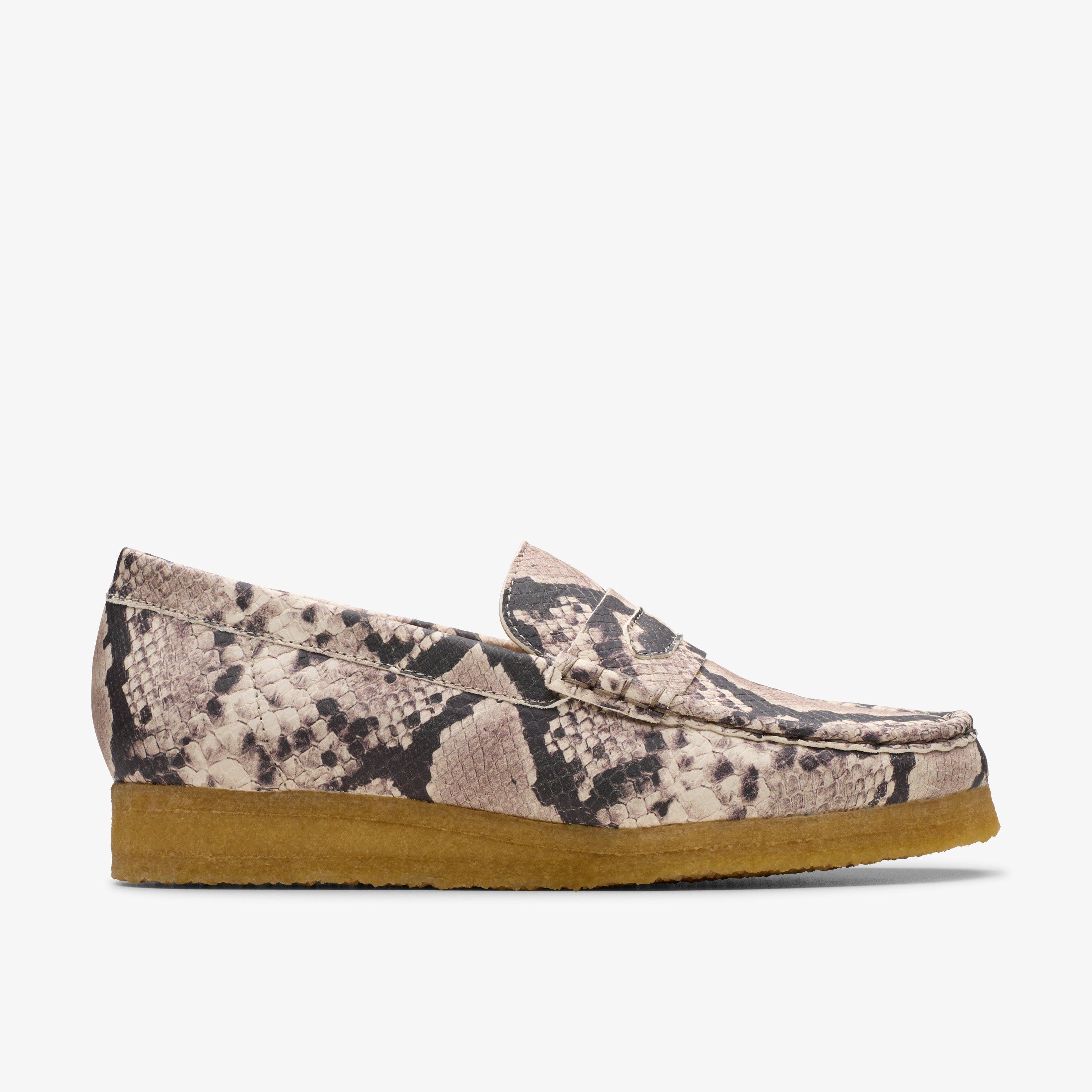 Womens Wallabee Loafer Cow Print HairOn Loafers | Clarks