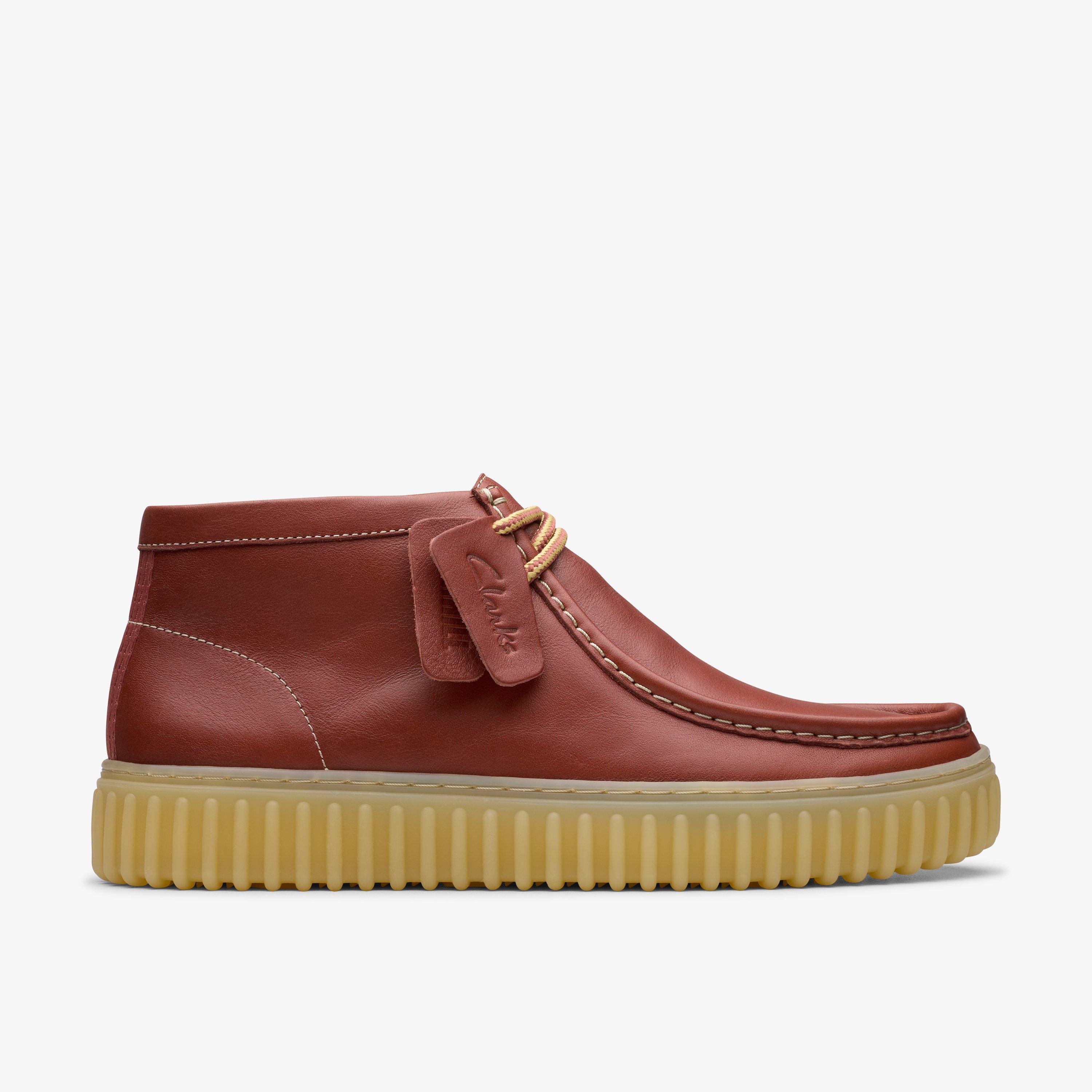 Chaussures Clarks Torhill Lo Pour Homme - Tissu Suédé Dark Sand, Semelle TR Nervurée, Confort Cuir