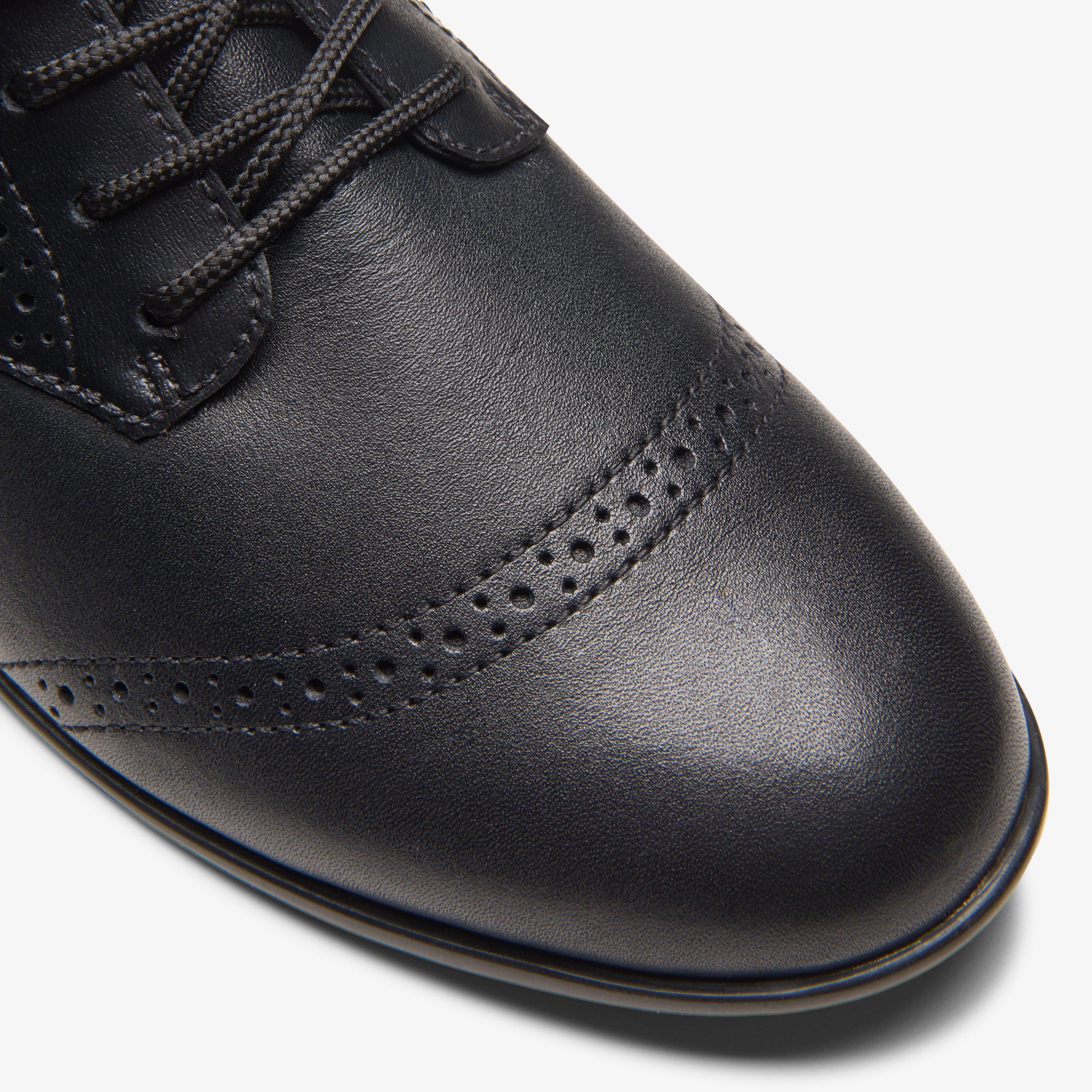loxham brogue youth black leather