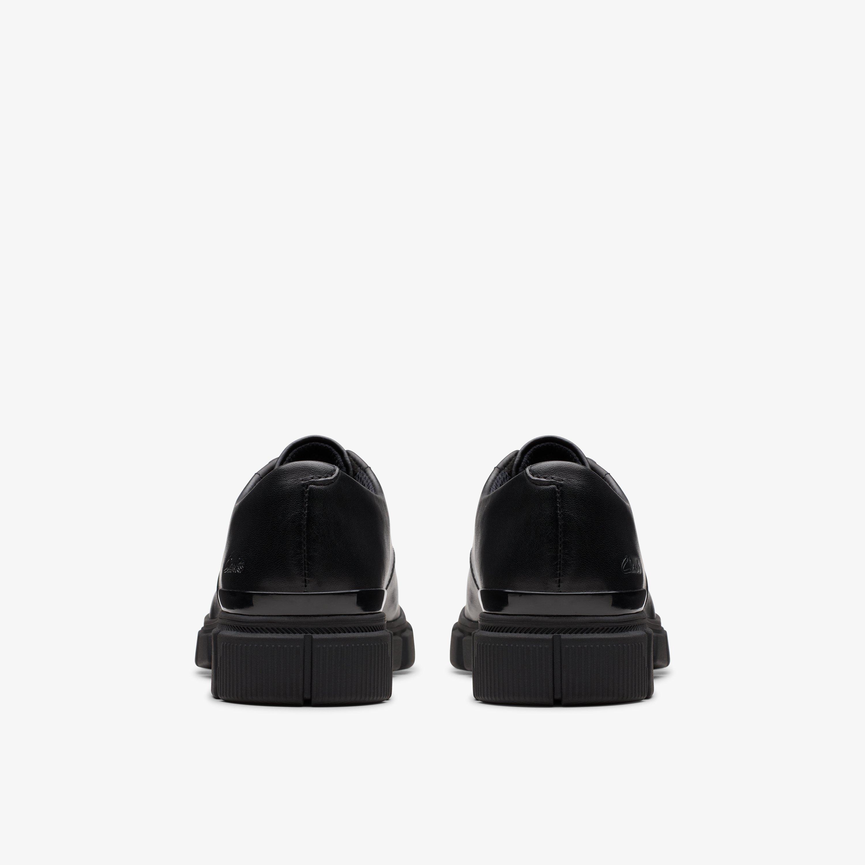 Evyn Lace Kid Black Leather