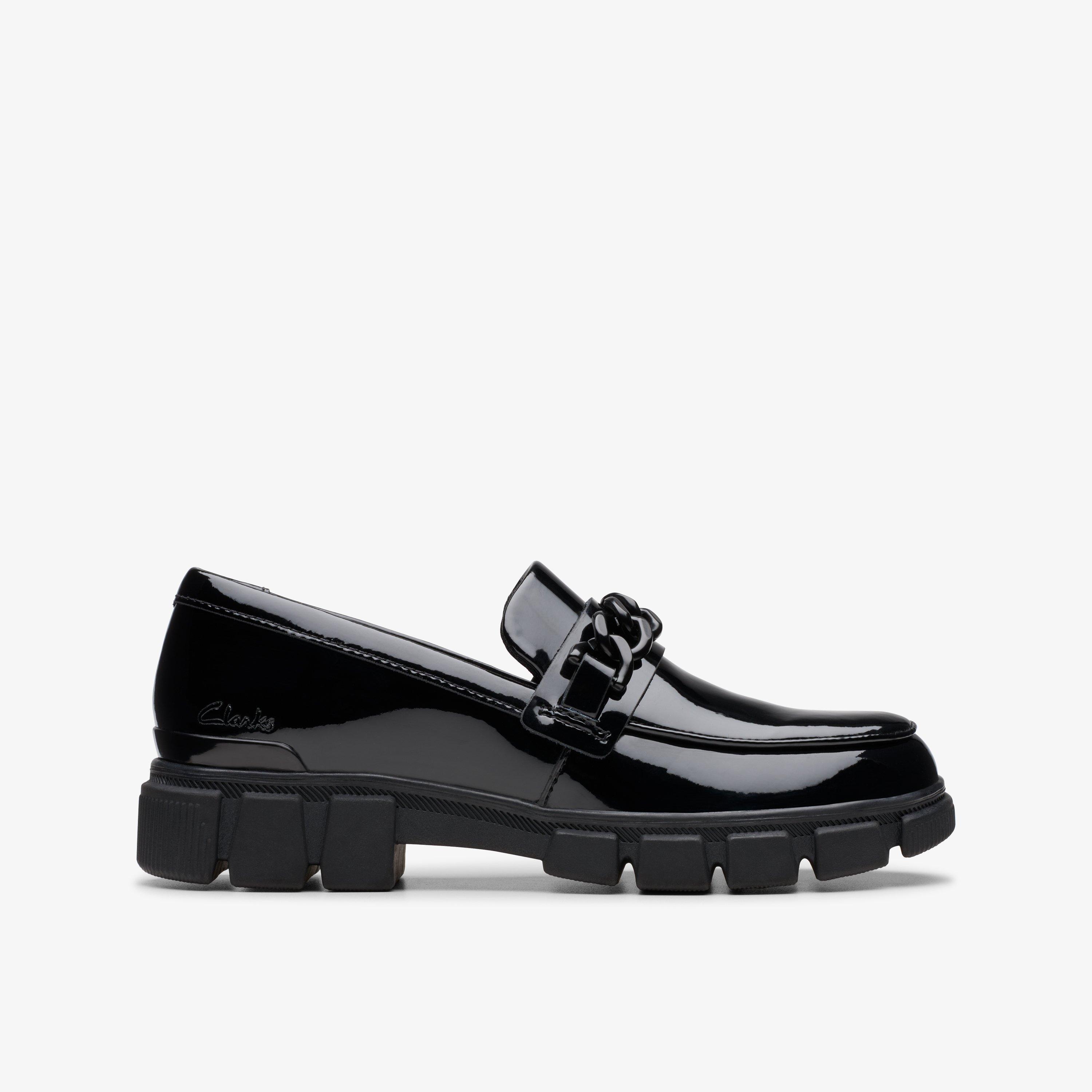 Evyn Walk Kid Black Patent Loafers, view 1 of 7