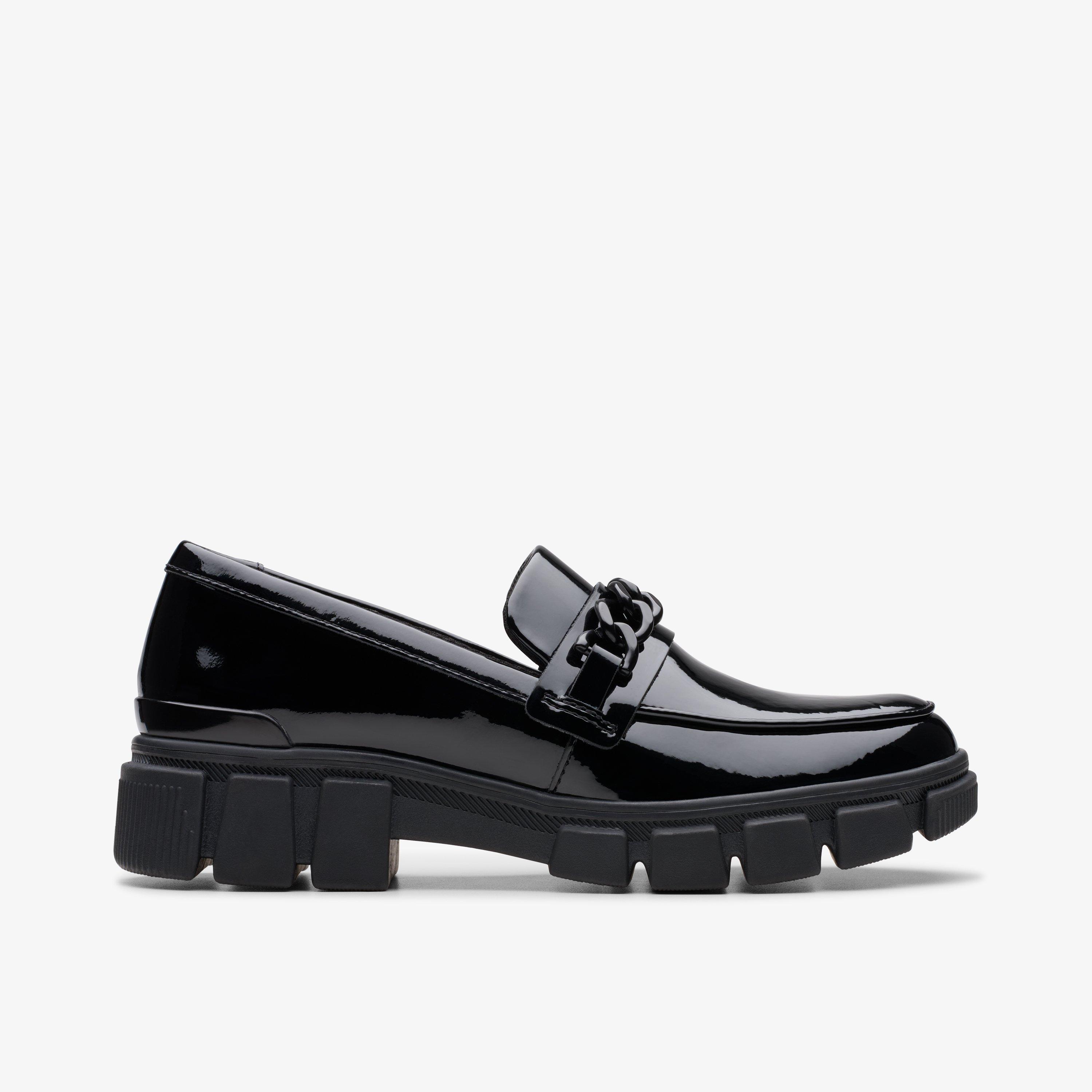 Girls Evyn Walk Youth Black Patent Loafers | Clarks UK