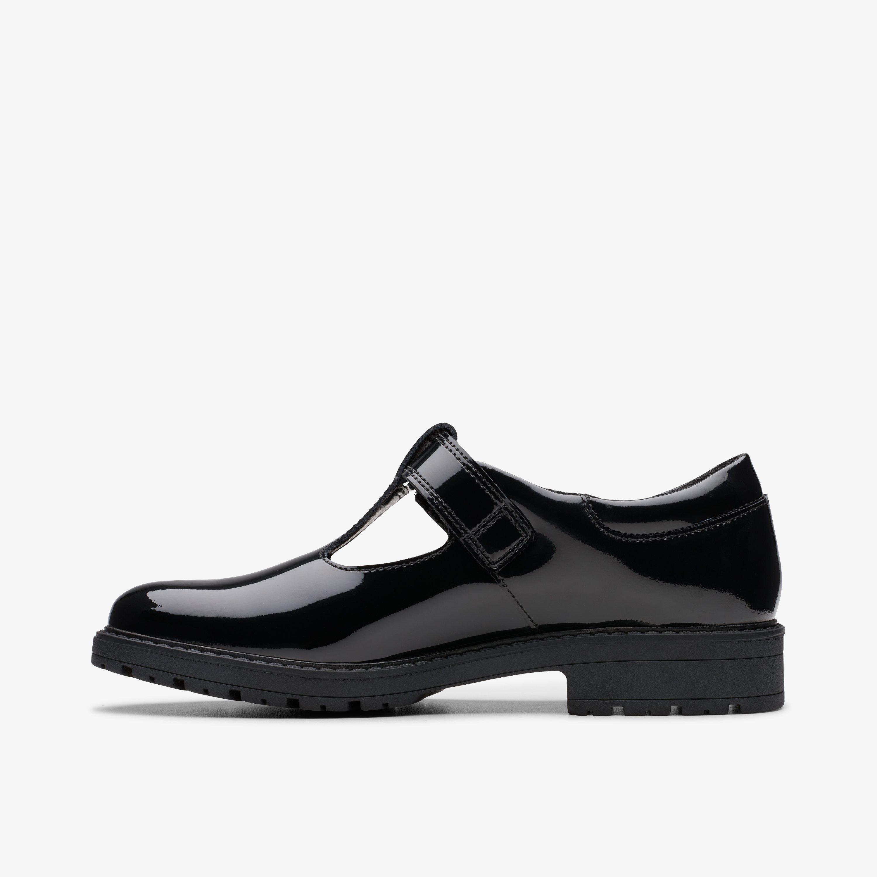 Chaussures Plates Kickers Style Mary Jane – Cuir Verni Noir, Barrette T Aigle, Pointure UK 5