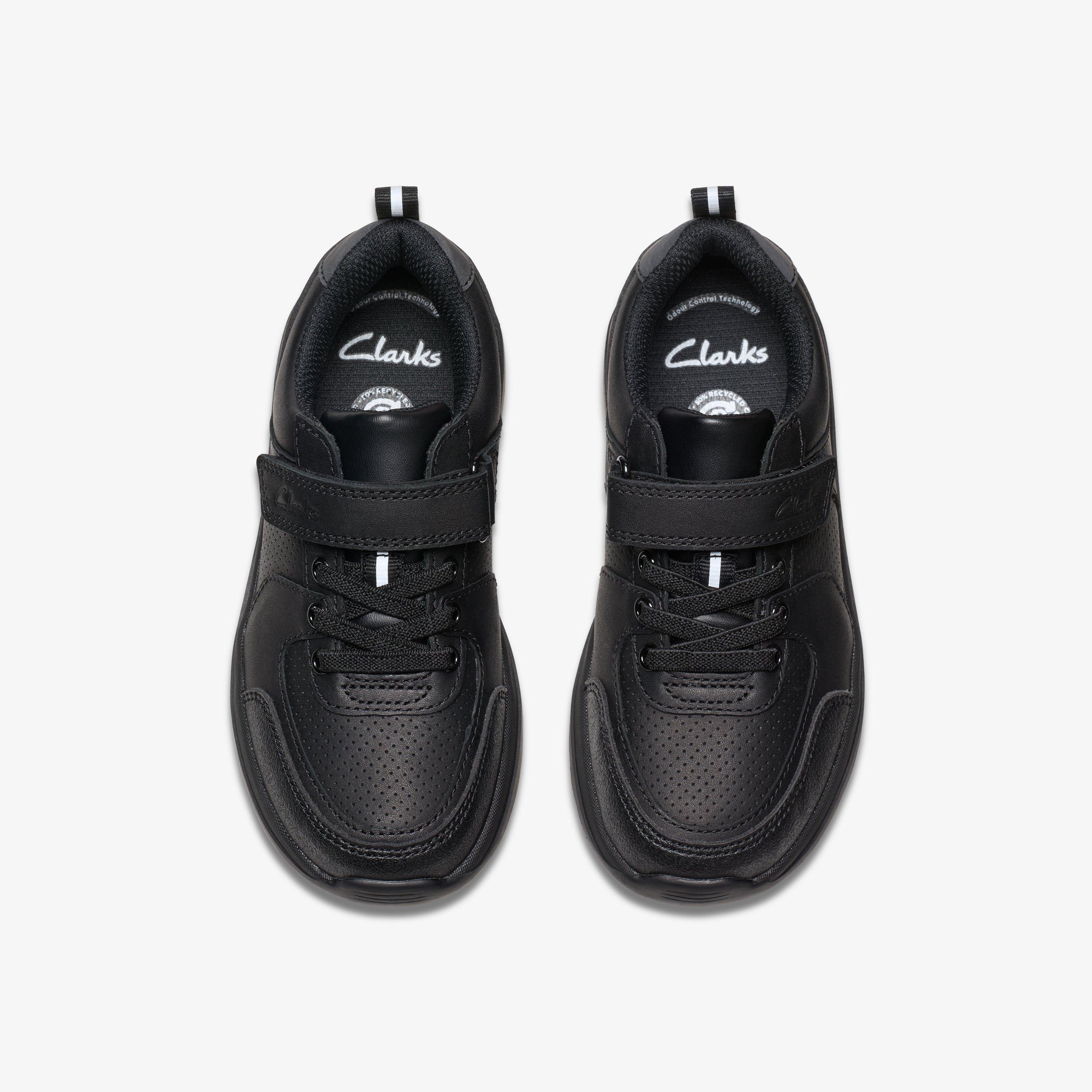 Scarpe in pelle nera per bambini Rex Stride Toddler