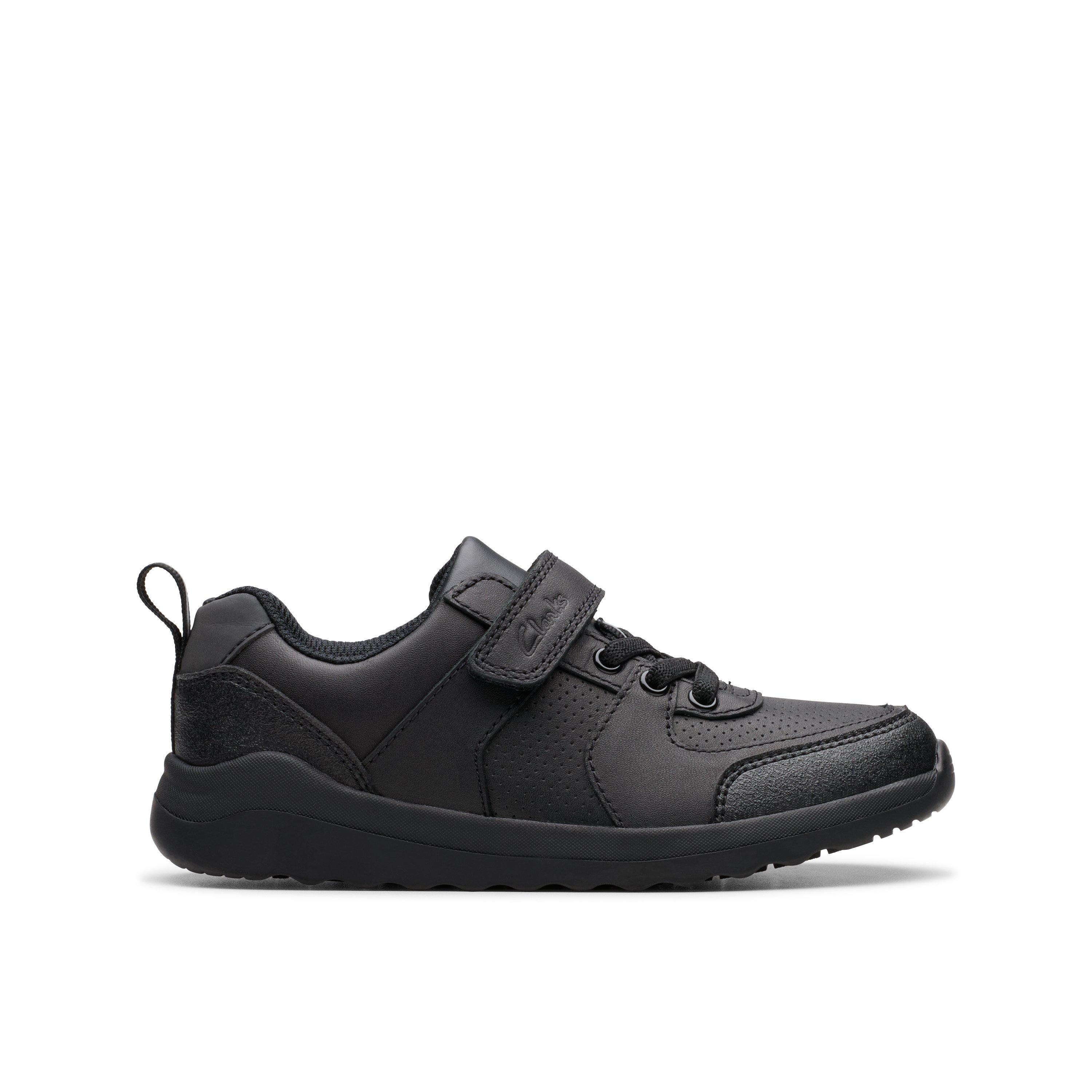 Clarks School Black Leather Daze Bright Kid Standard Fit Kids