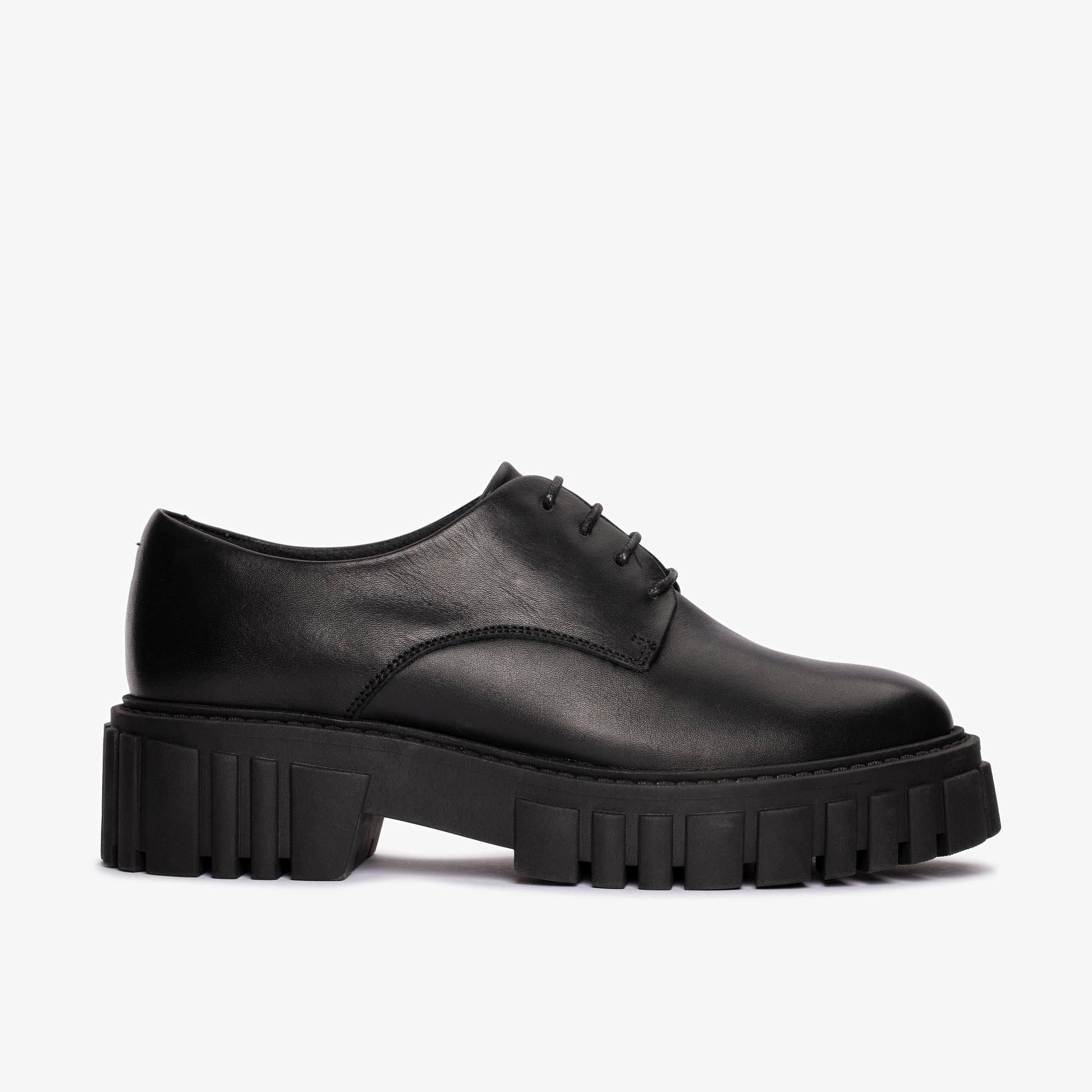 Womens Page Walk Black Leather Shoes | Clarks UK
