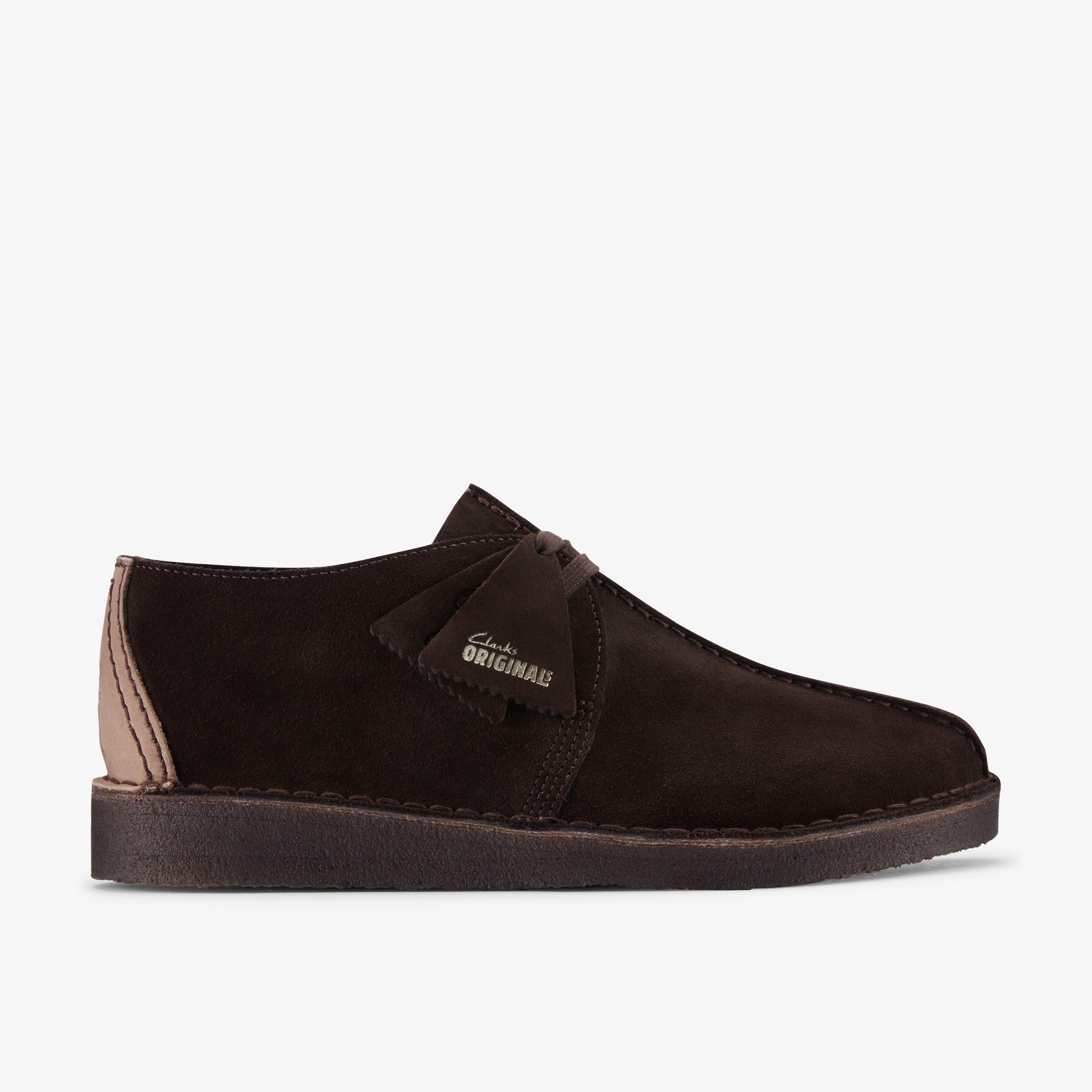 Clarks originals brown best sale