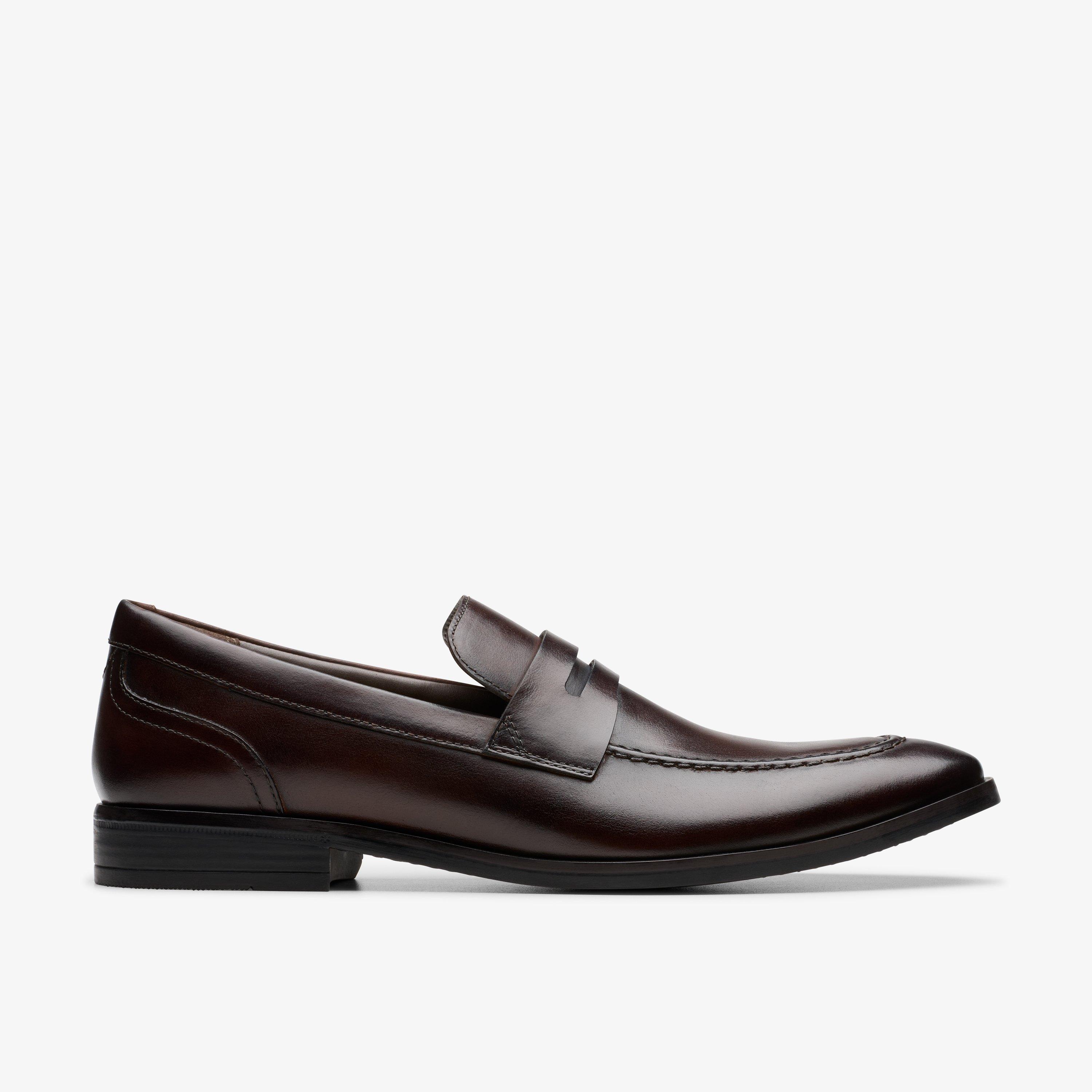 Clarks Brandon Step Loafer Dark Brown Leather size 12