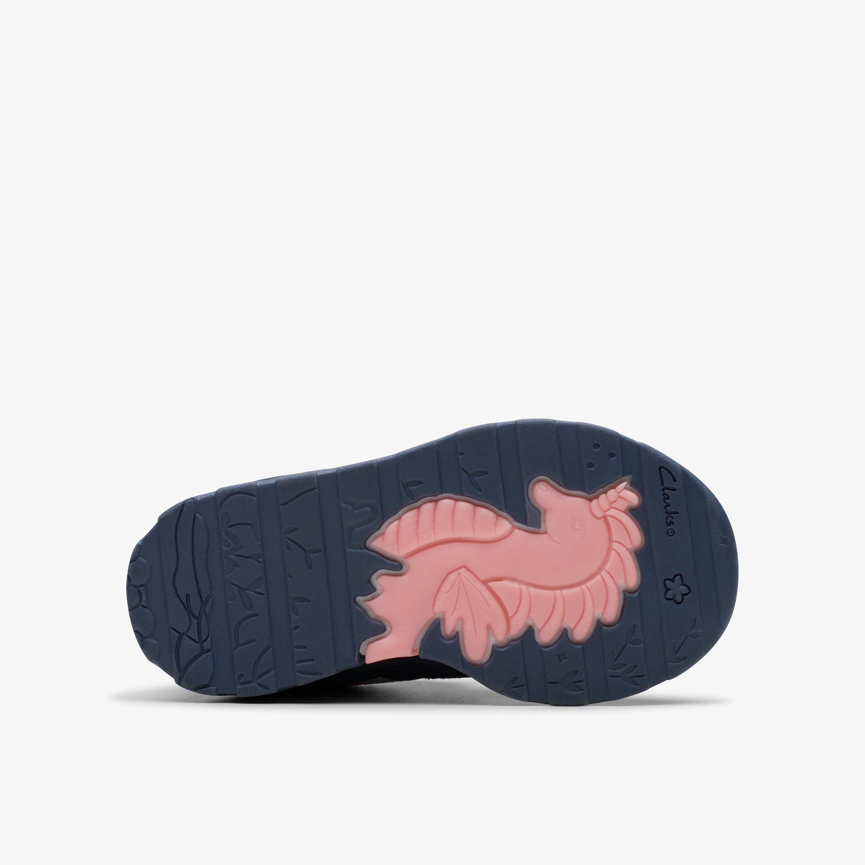 Tidal 2 Glow Toddler Navy/Multicolour Ankle Boots, view 3 of 7