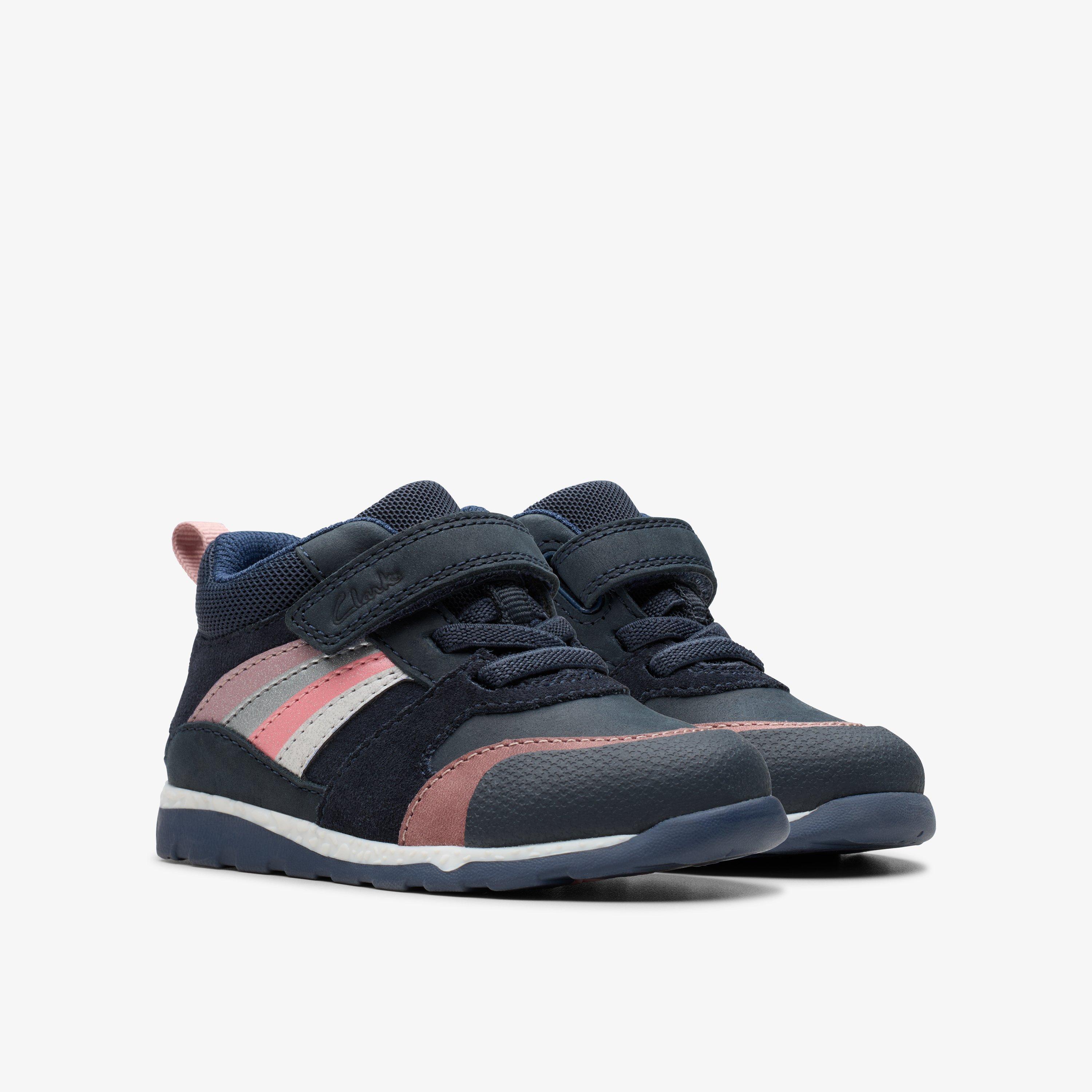 Tidal 2 Glow Toddler Navy/Multicolour Ankle Boots, view 4 of 7
