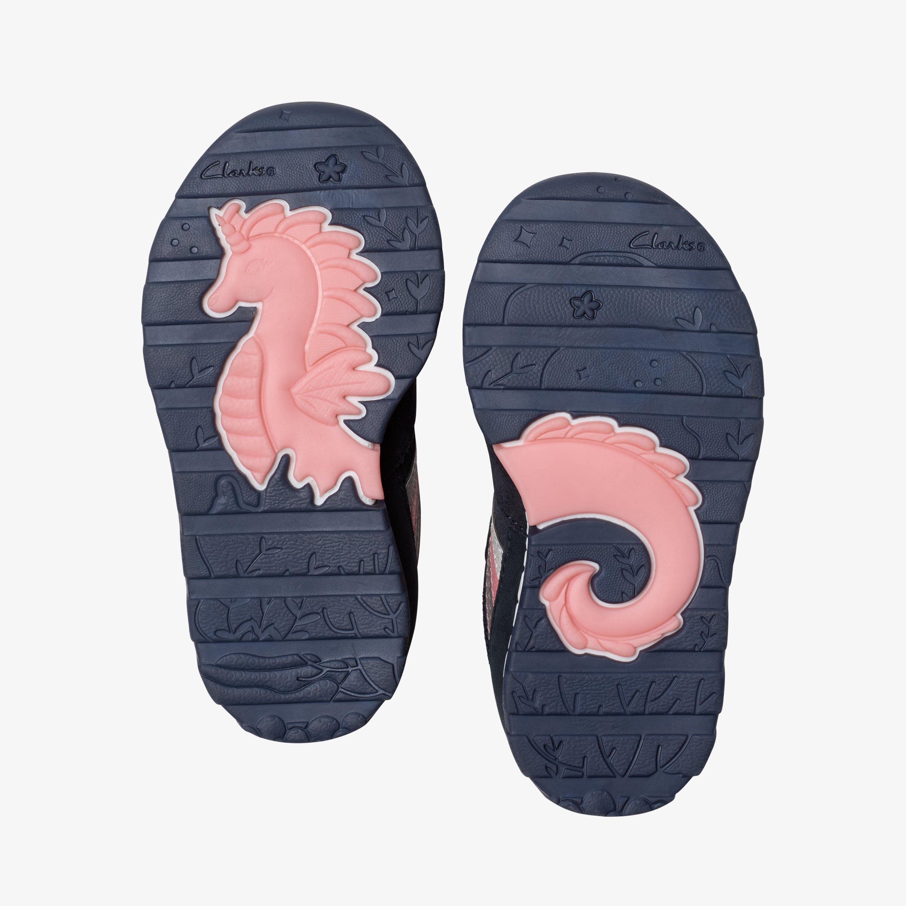 Tidal 2 Glow Toddler Navy/Multicolour Ankle Boots, view 7 of 7