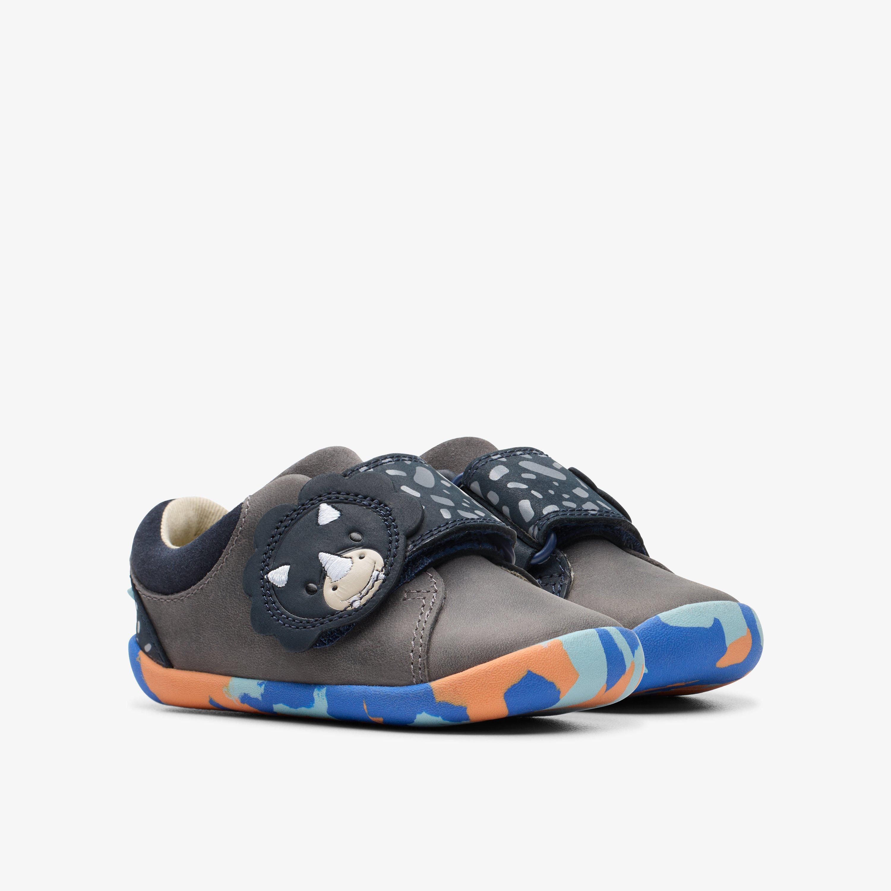 Roamer Tri Toddler Grey/Blue Pre Walker Riptape, view 4 of 6