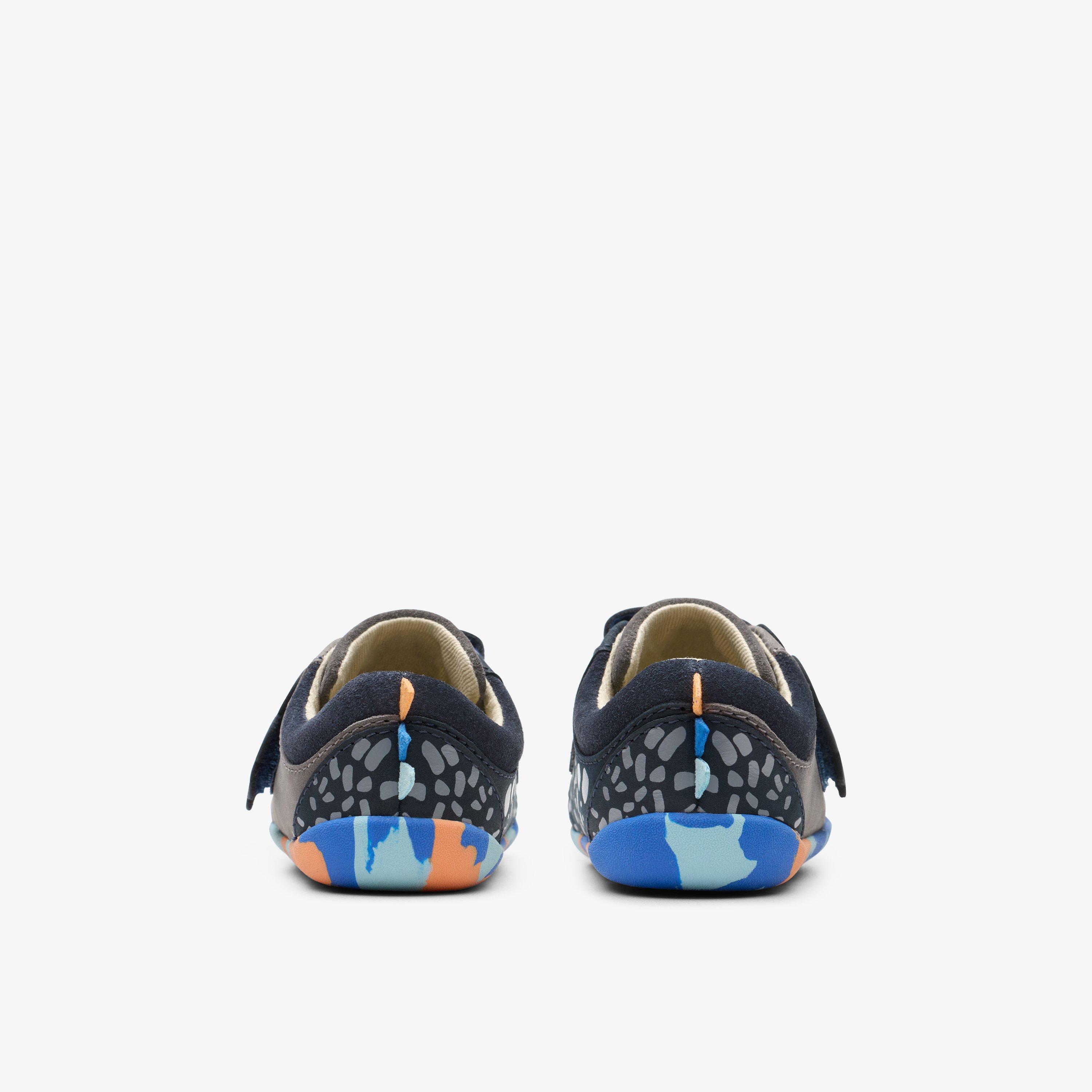 Roamer Tri Toddler Grey/Blue Pre Walker Riptape, view 5 of 6