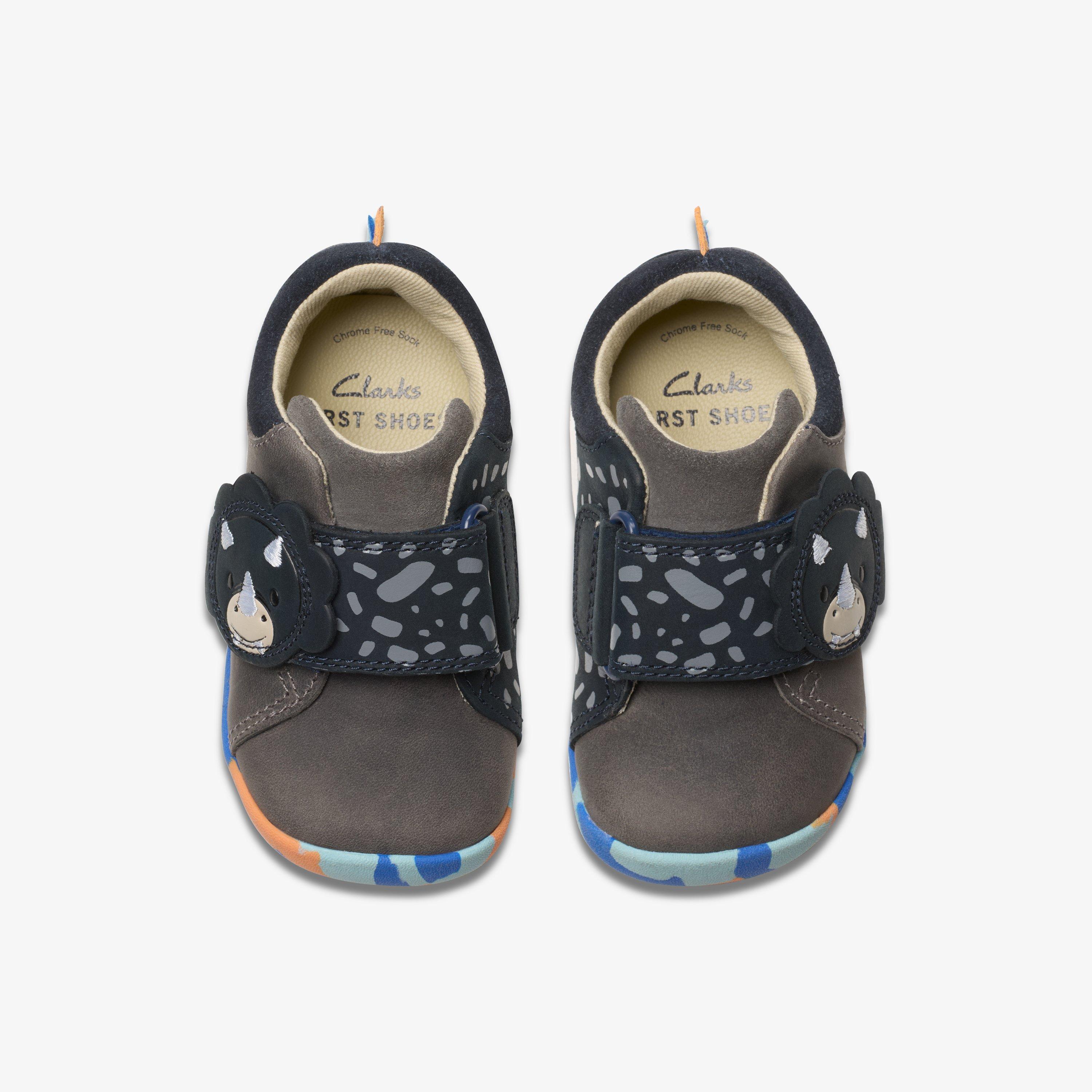 Roamer Tri Toddler Grey/Blue Pre Walker Riptape, view 6 of 6