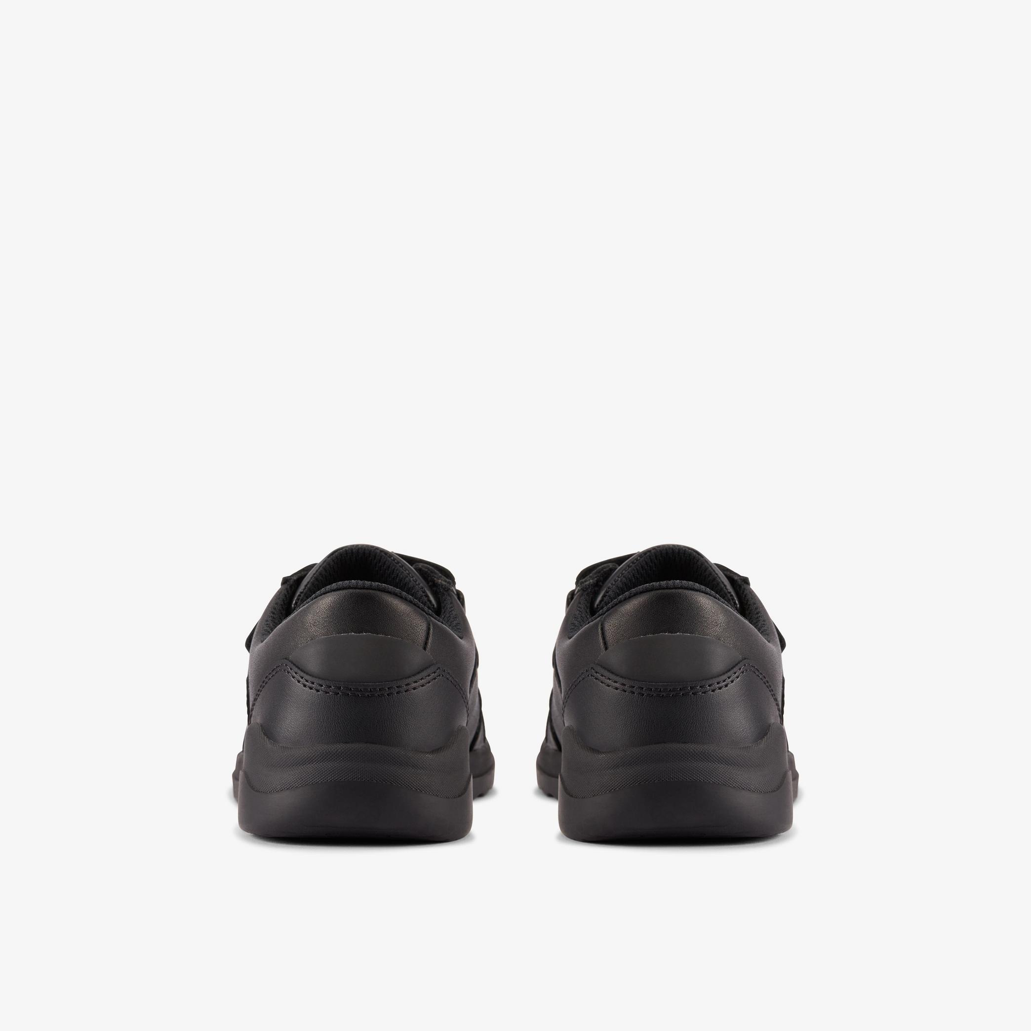 Boys, Girls, Kids Unisex Daze Step 2 Kids Black Leather Shoes | Clarks UK