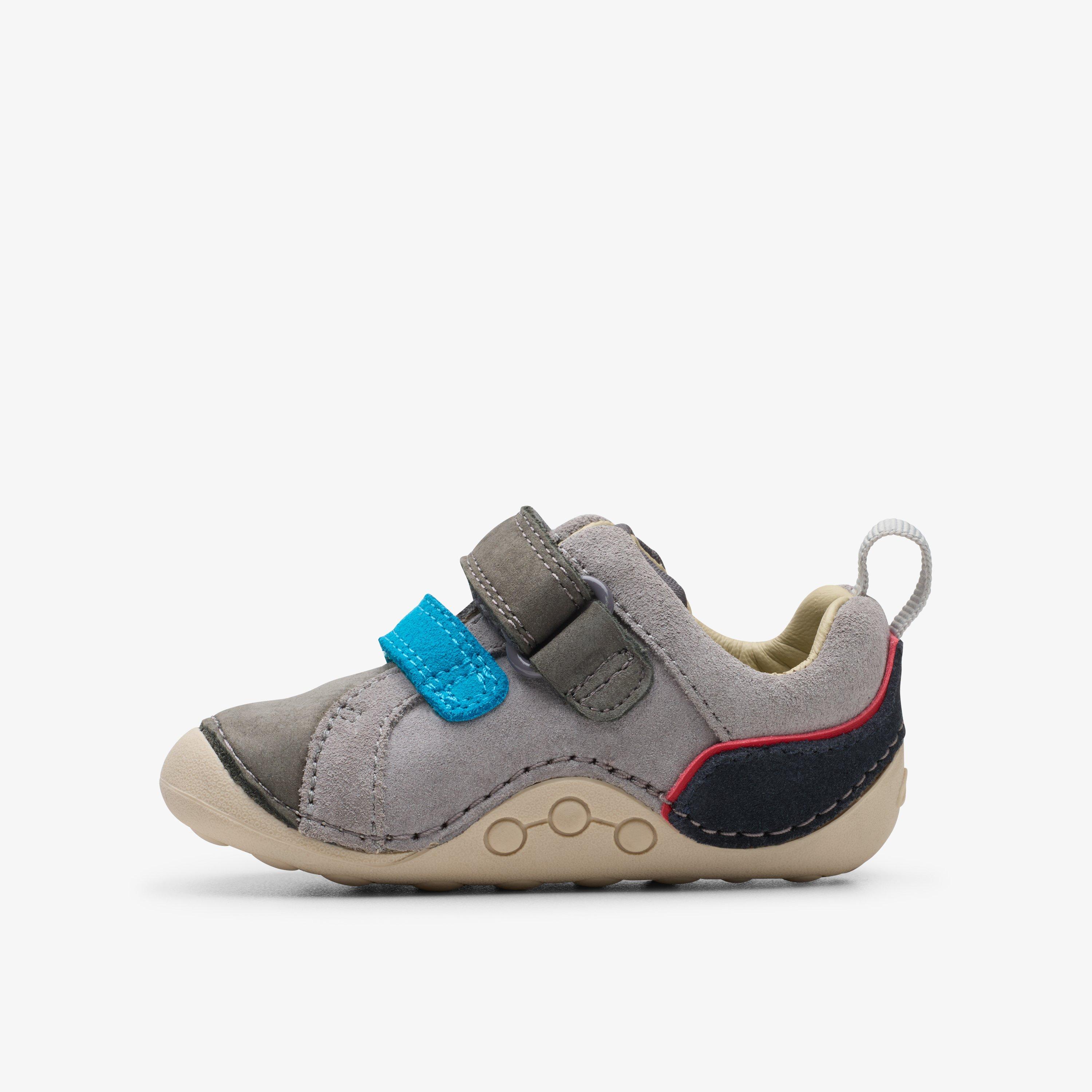 Tiny Oslo Toddler Grey Combination Pre Walker Riptape, view 2 of 6