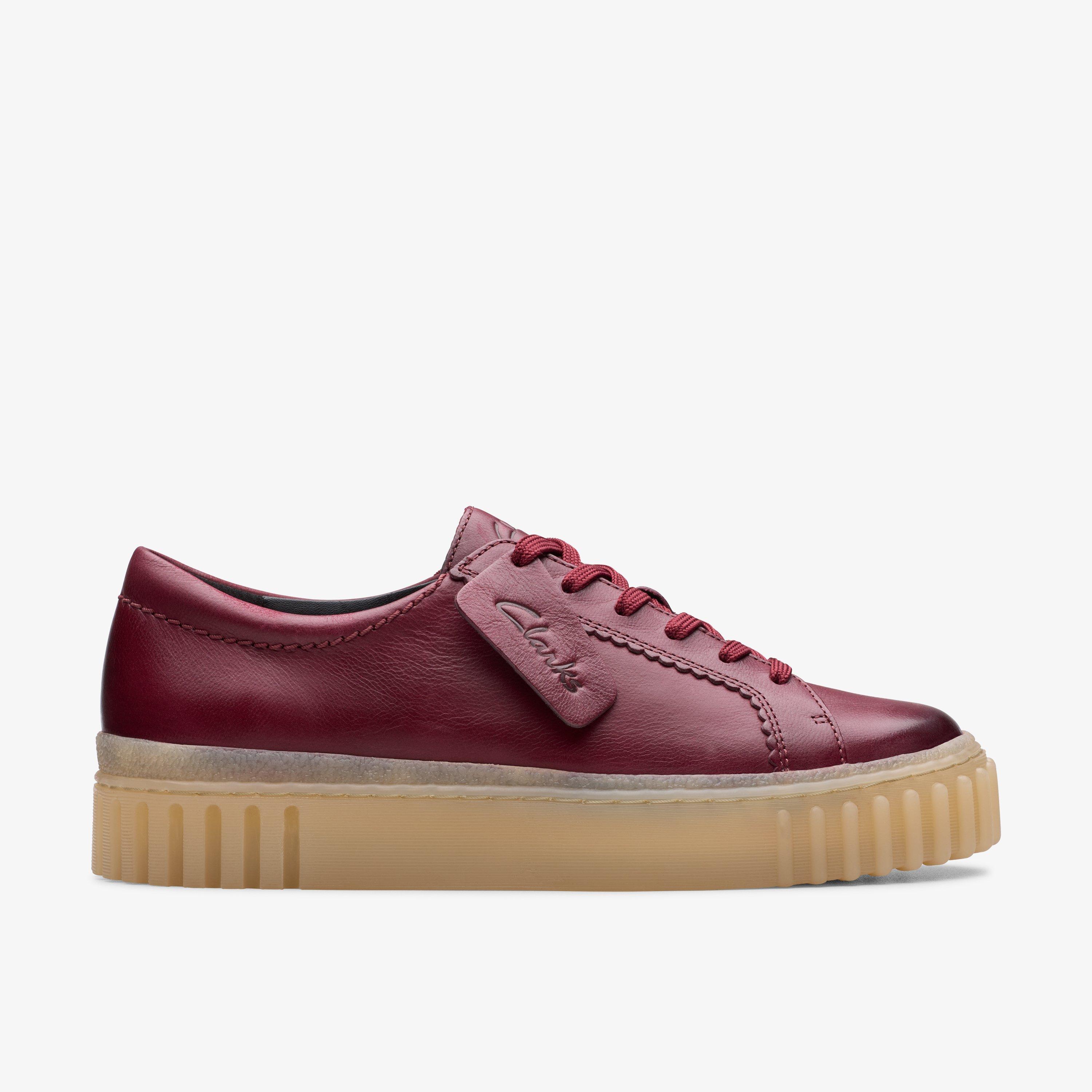 Clarks maroon shoes on sale