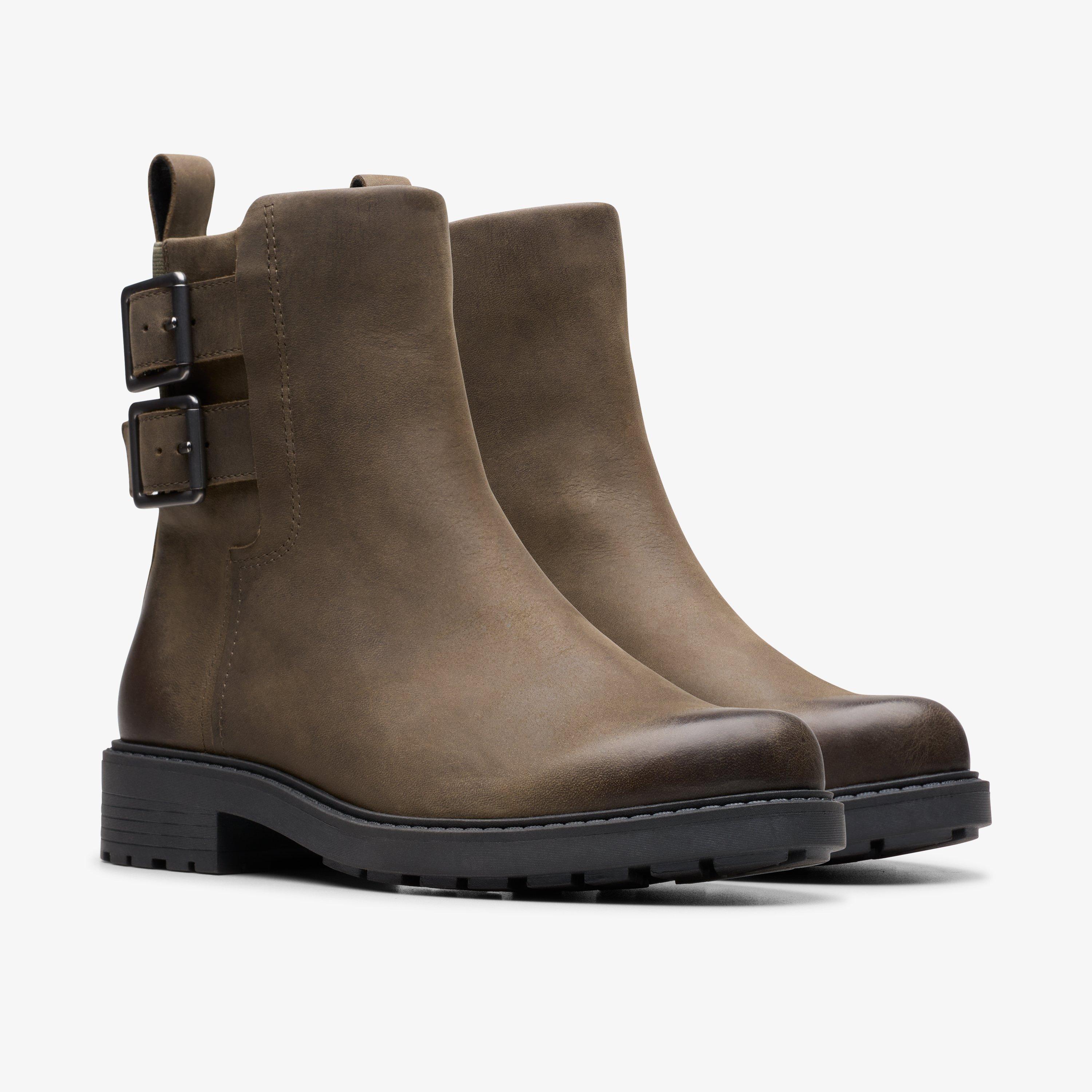 Orinoco2 Bay Mole Grey Leather Ankle Boots, view 4 of 6