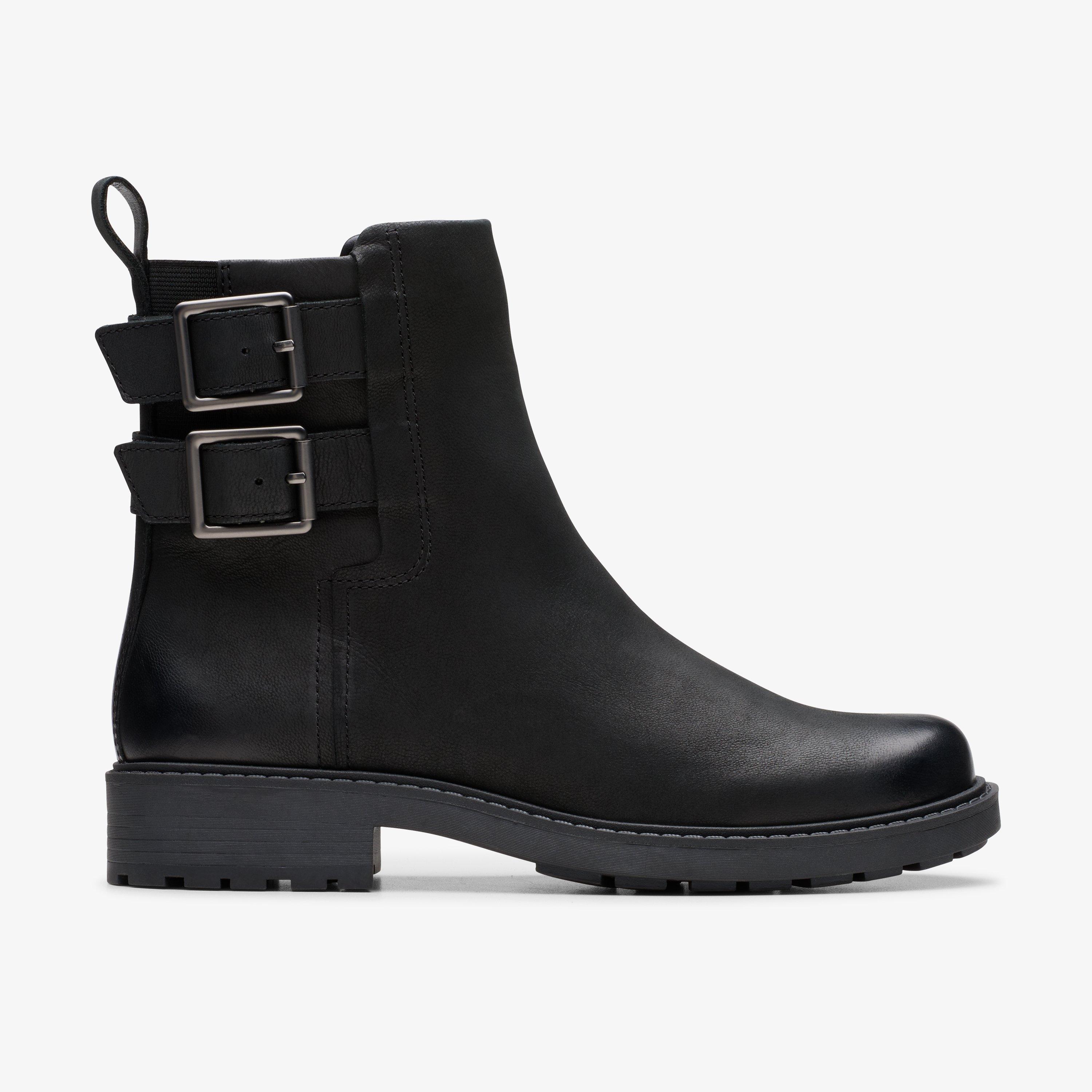 Clarks orinoco boots black on sale