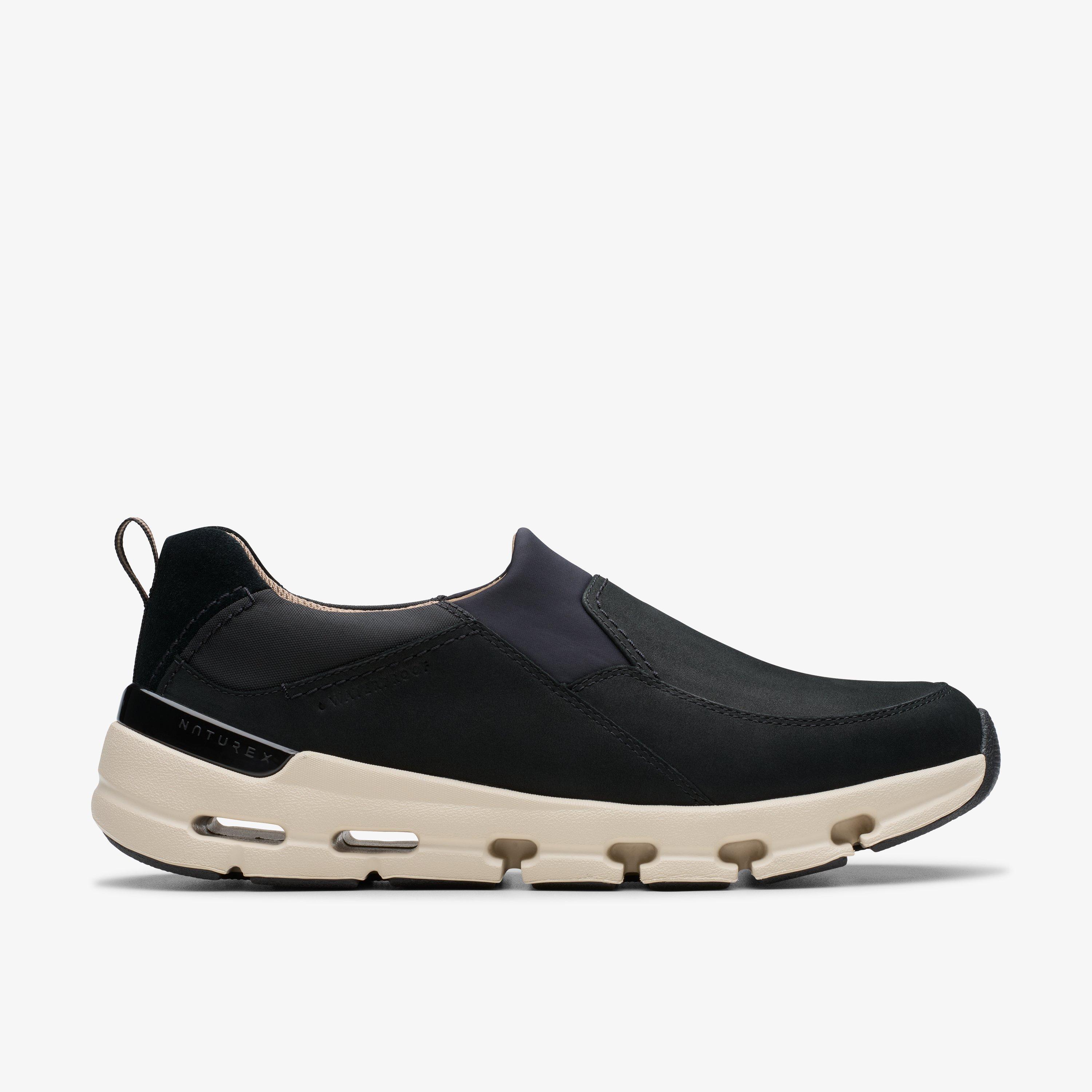 Clarks sneakers womens black on sale