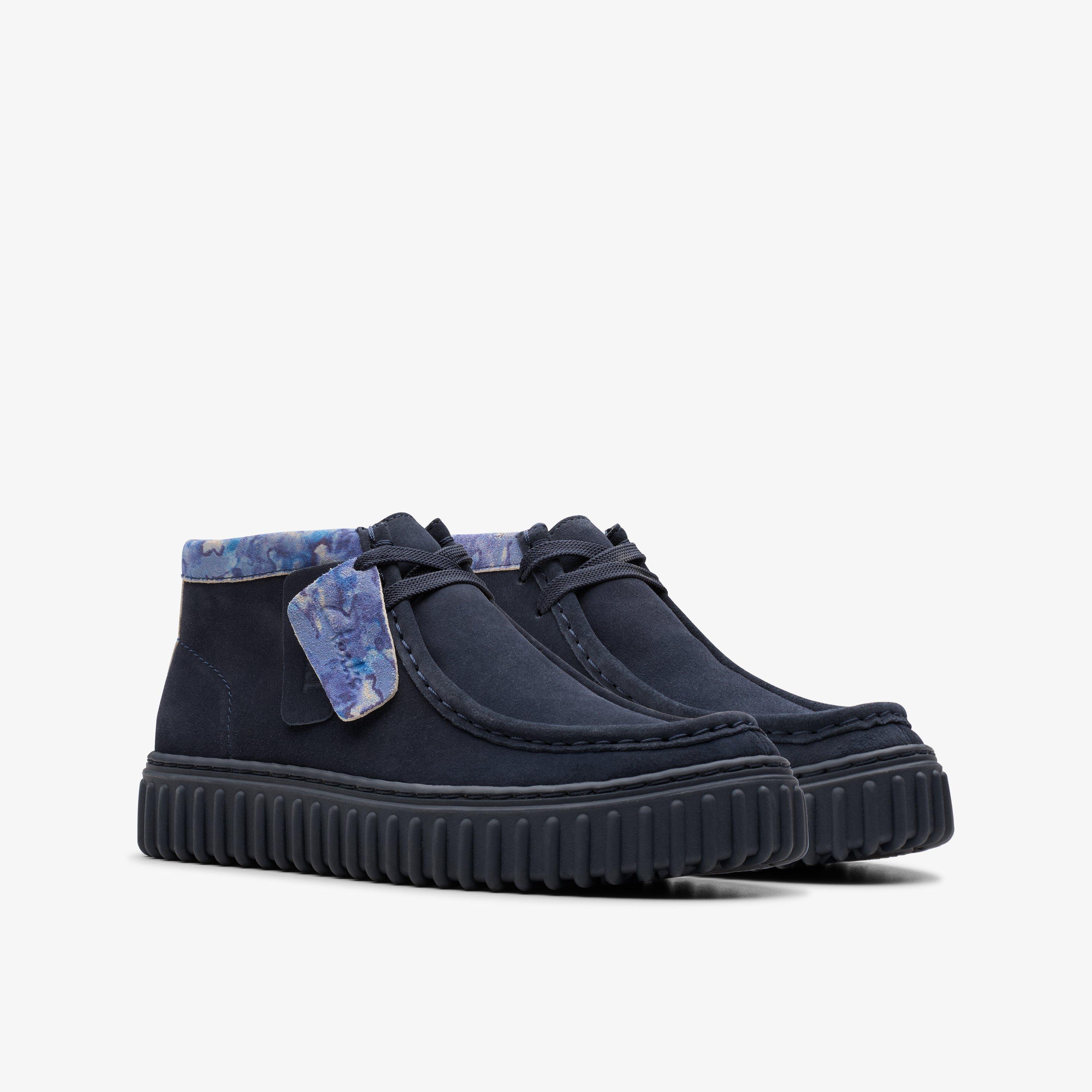 Tor Hill Older Navy Camouflage Ankle Boots Lace Up Torhill, view 4 of 6