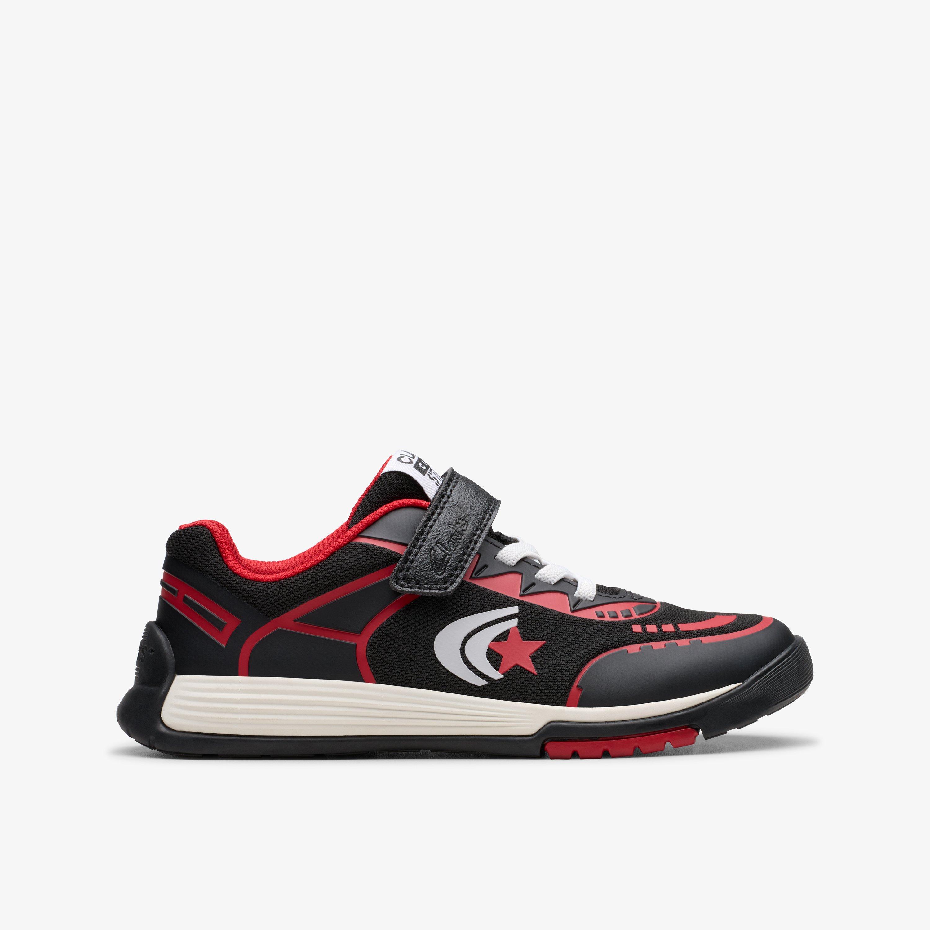 Boys Cica Star Flex Kid Black/Red Trainers | Clarks UK